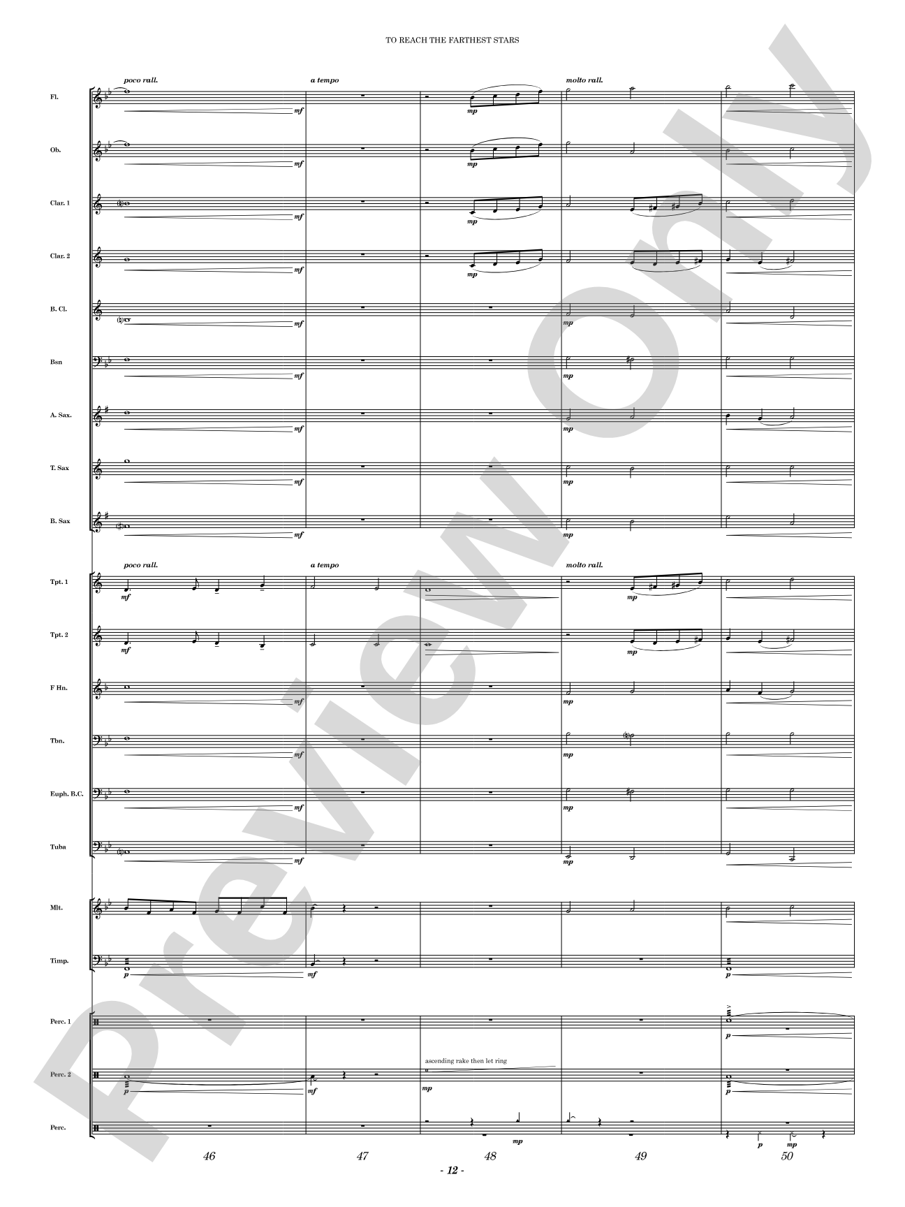 To Reach the Farthest Stars: Concert Band Conductor Score & Parts