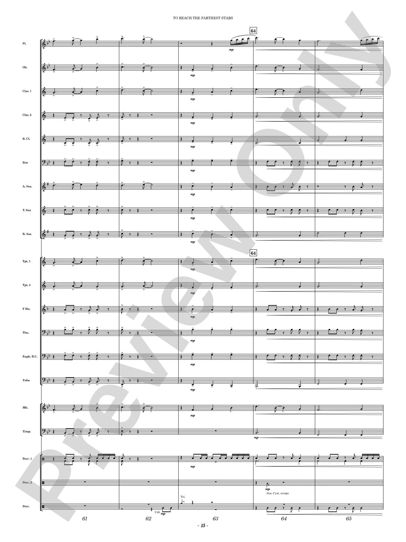 To Reach the Farthest Stars: Concert Band Conductor Score & Parts