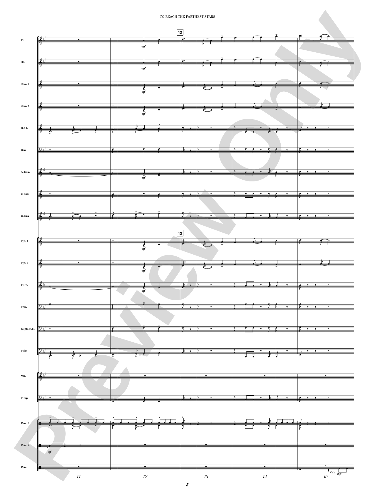 To Reach the Farthest Stars: Concert Band Conductor Score & Parts