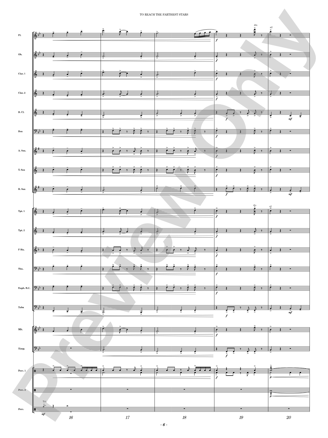 To Reach the Farthest Stars: Concert Band Conductor Score & Parts
