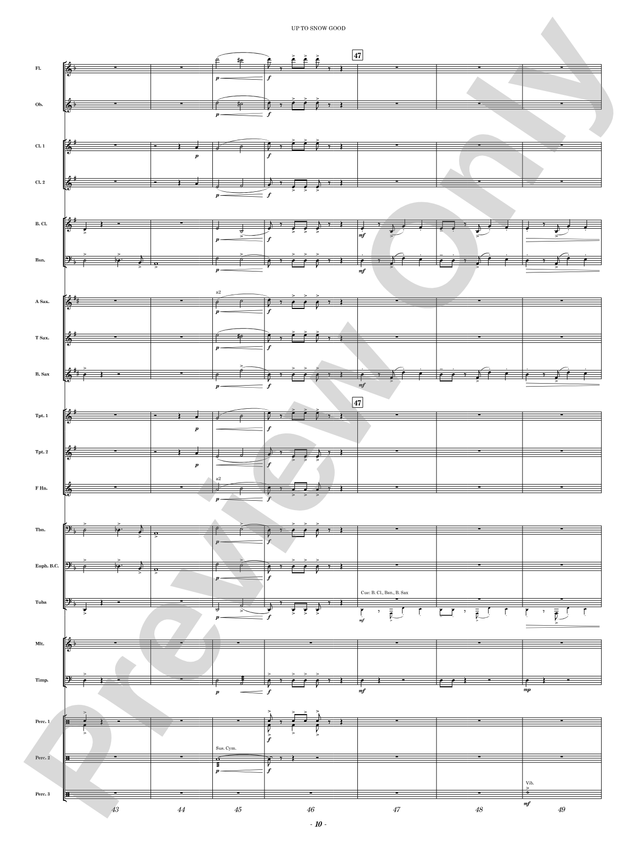 Up to Snow Good: Concert Band Conductor Score & Parts