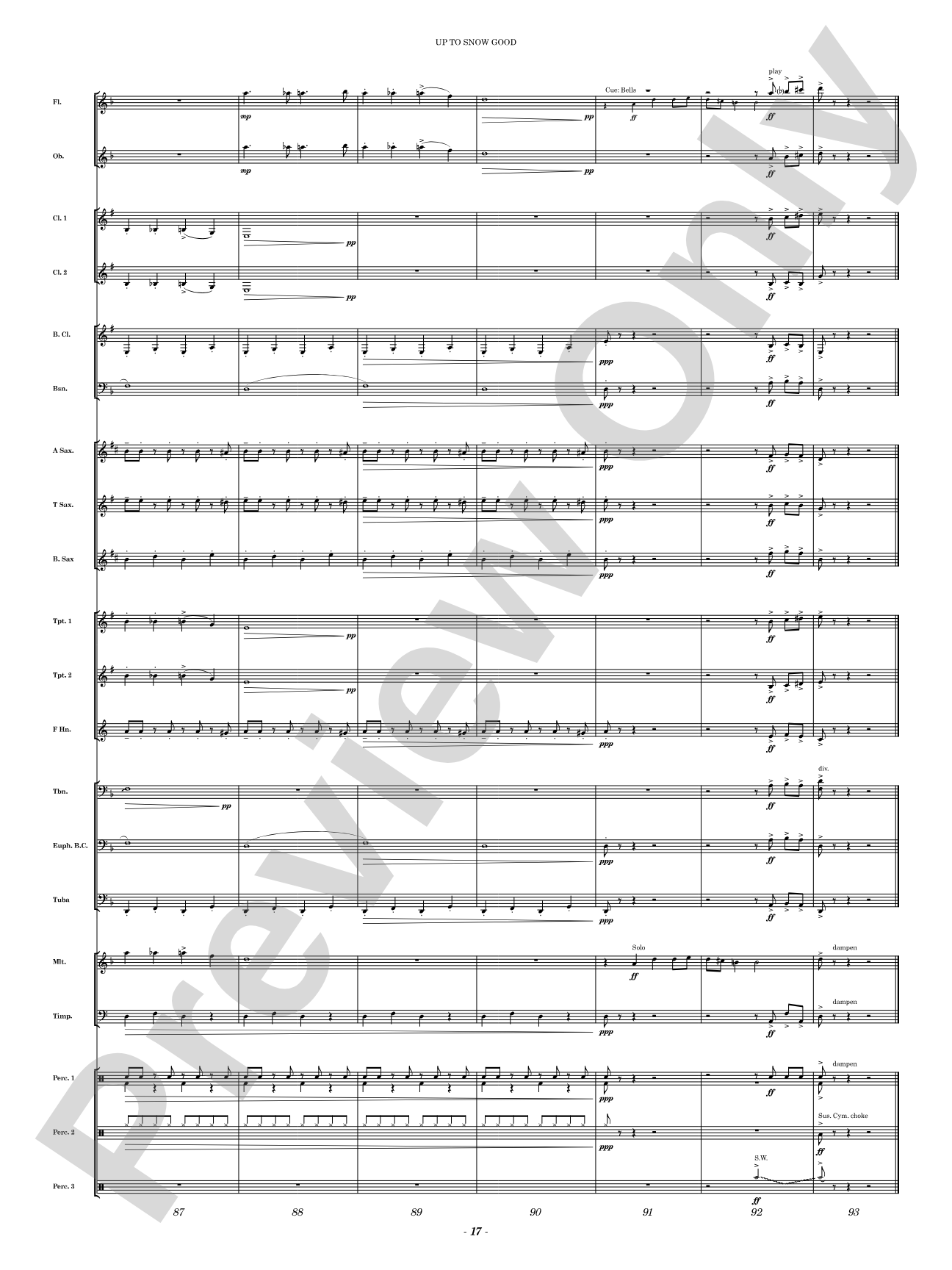 Up to Snow Good: Concert Band Conductor Score & Parts