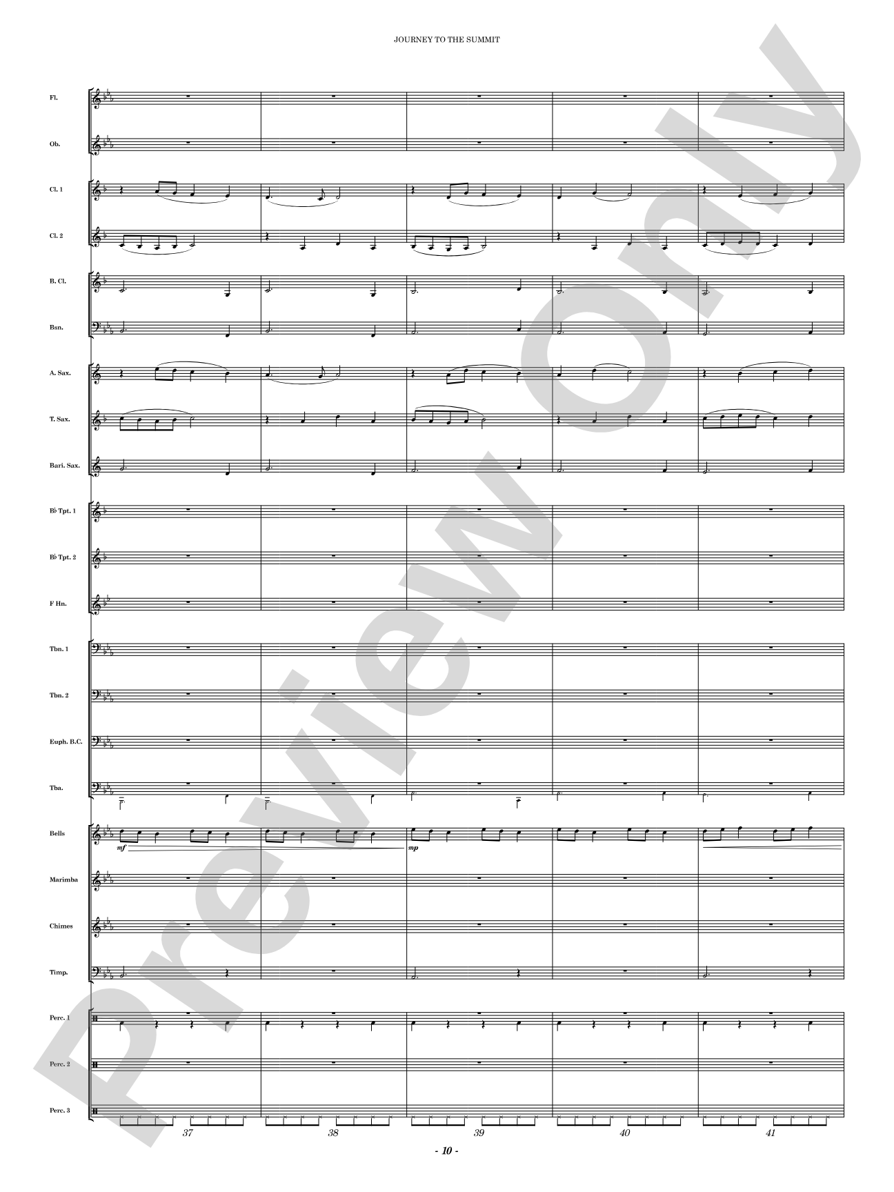 Journey to the Summit: Concert Band Conductor Score & Parts