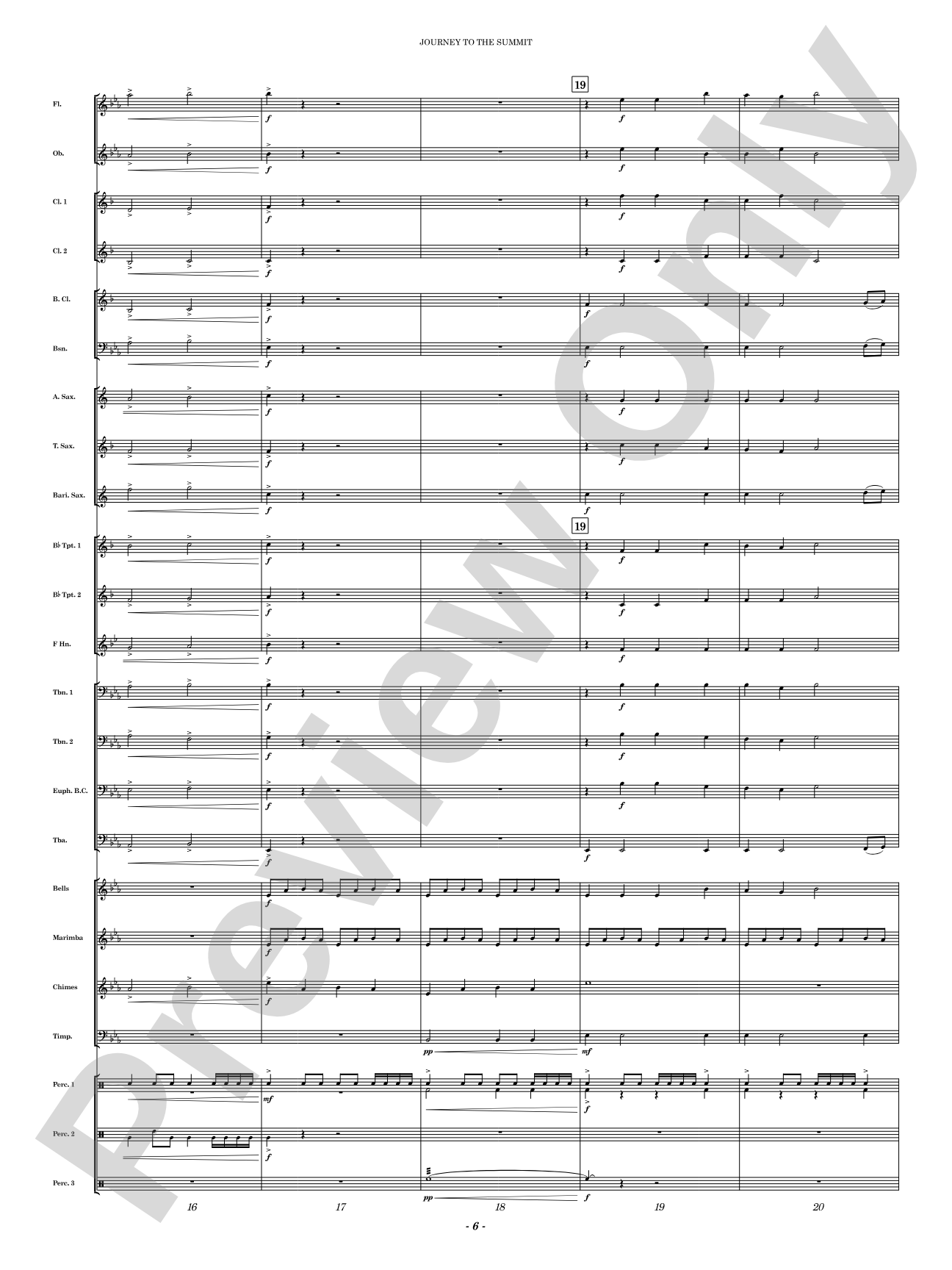 Journey to the Summit: Concert Band Conductor Score & Parts