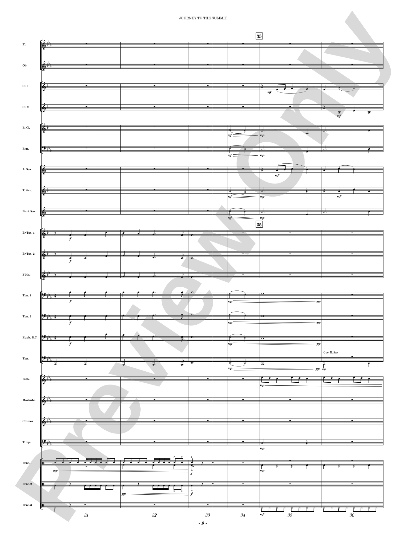 Journey to the Summit: Concert Band Conductor Score & Parts