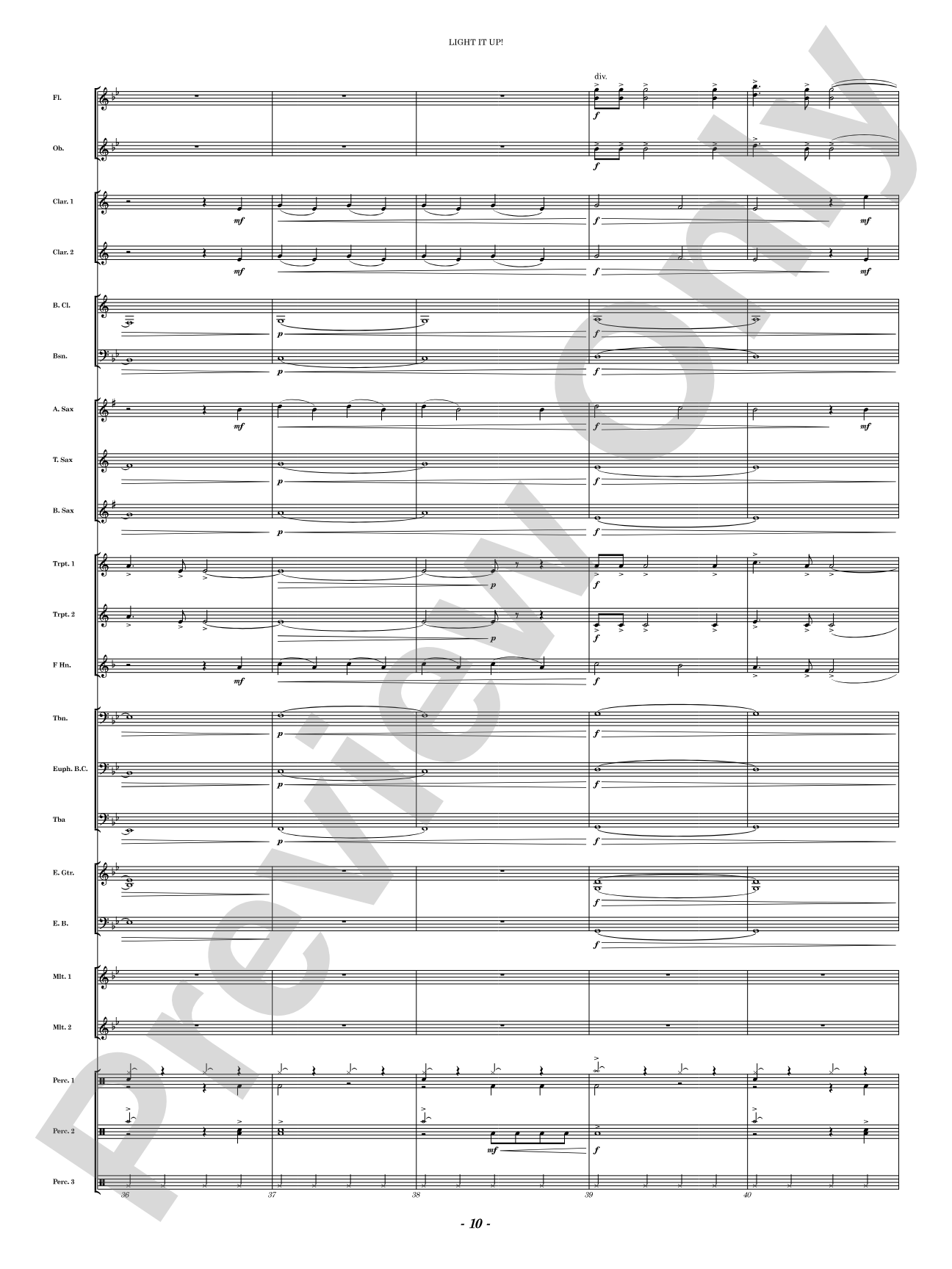 Light It Up!: Concert Band Conductor Score & Parts