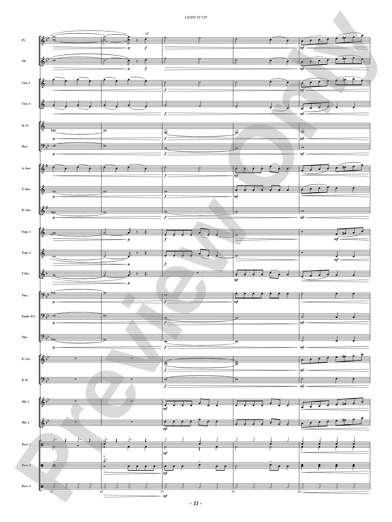 Light It Up!: Concert Band Conductor Score & Parts