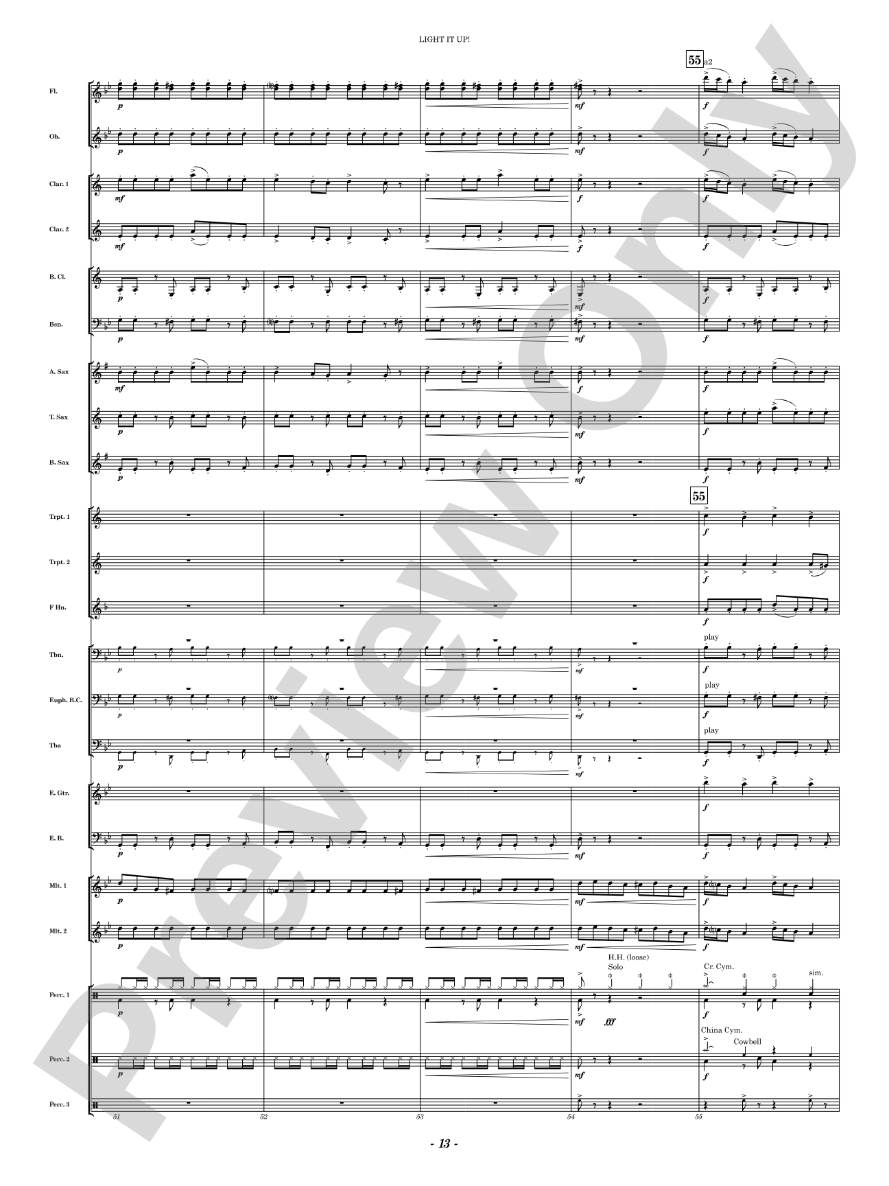 Light It Up!: Concert Band Conductor Score & Parts