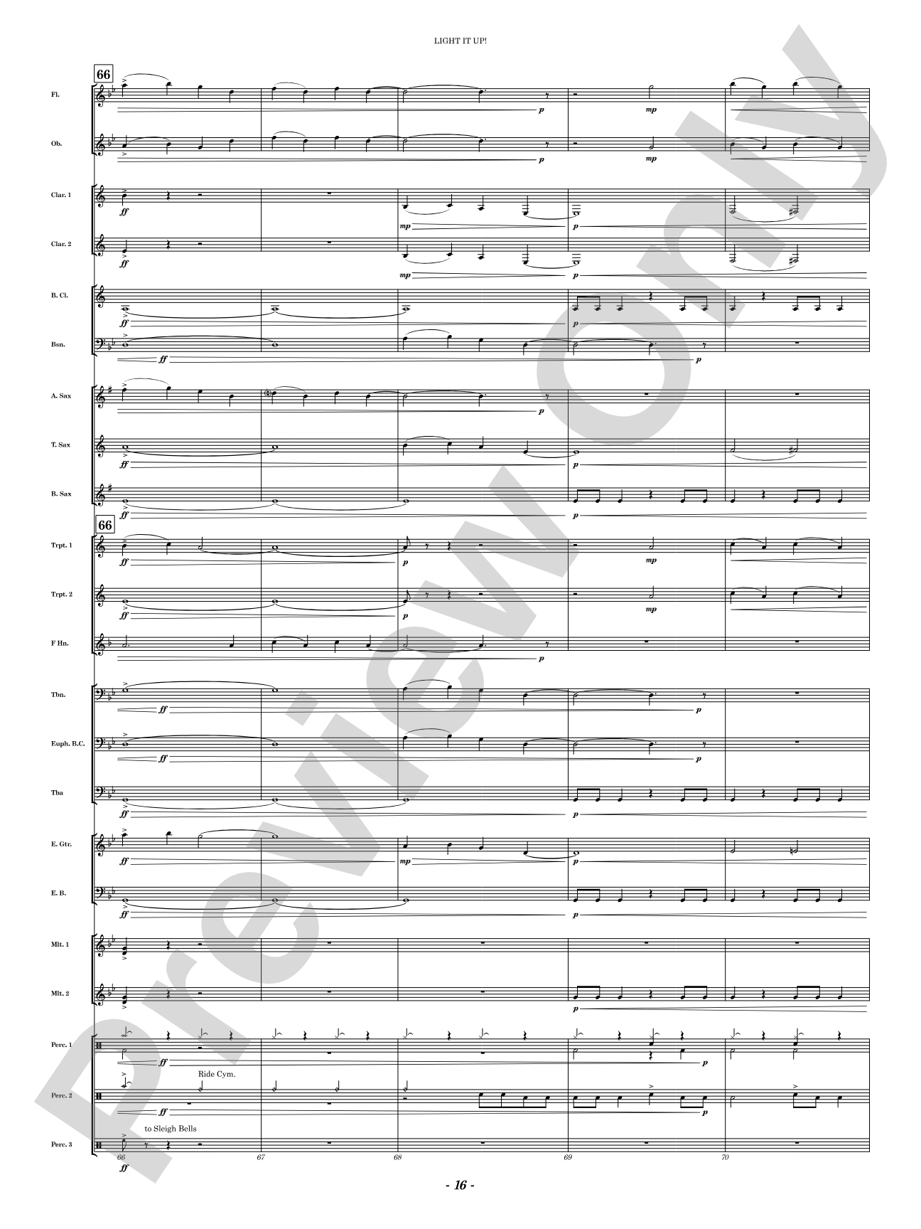 Light It Up!: Concert Band Conductor Score & Parts