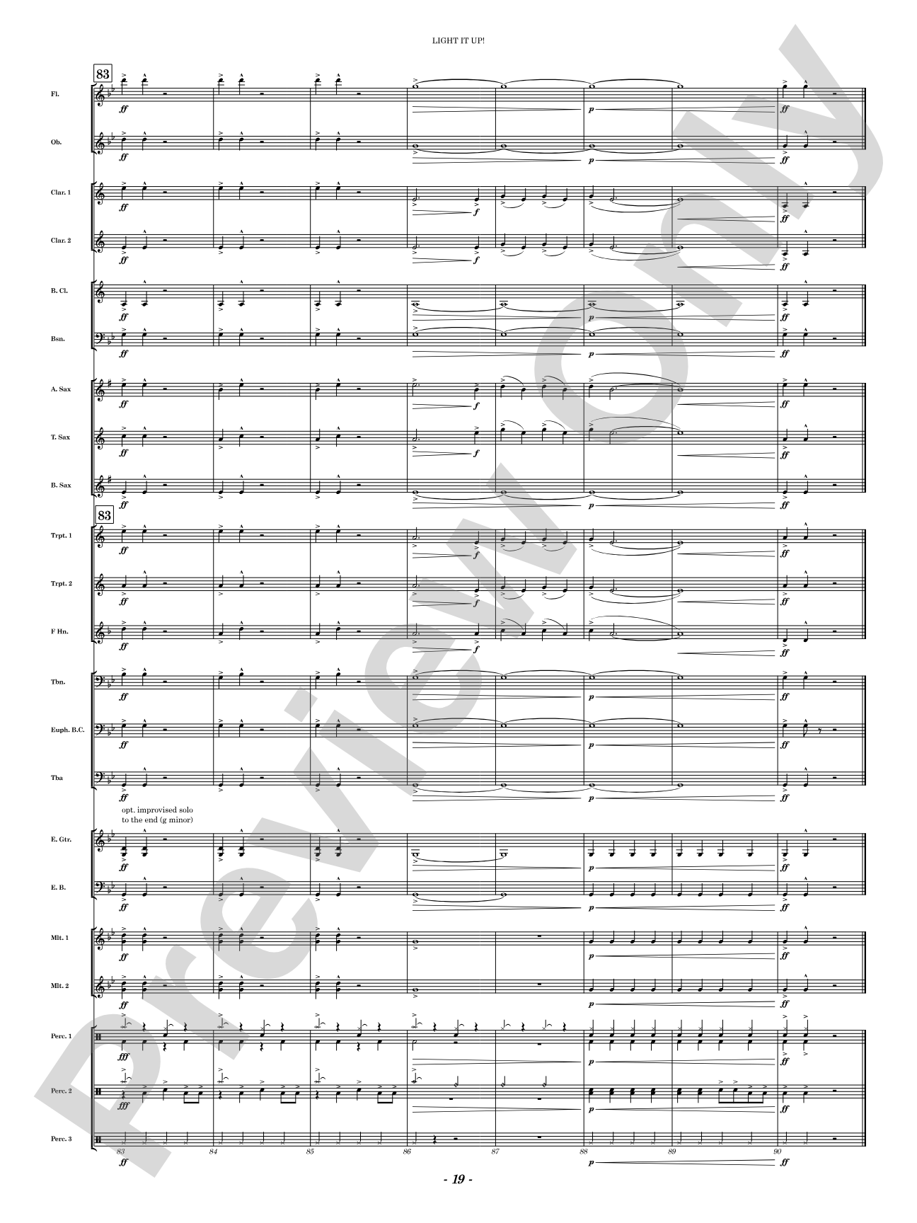 Light It Up!: Concert Band Conductor Score & Parts