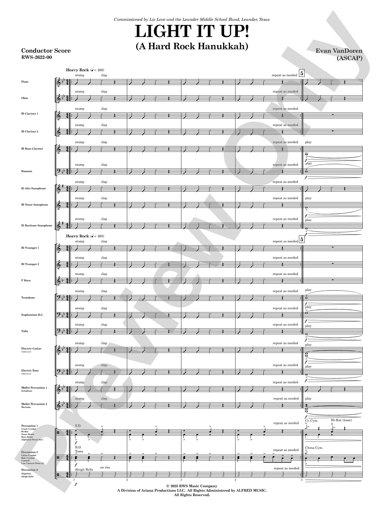 Light It Up!: Concert Band Conductor Score & Parts