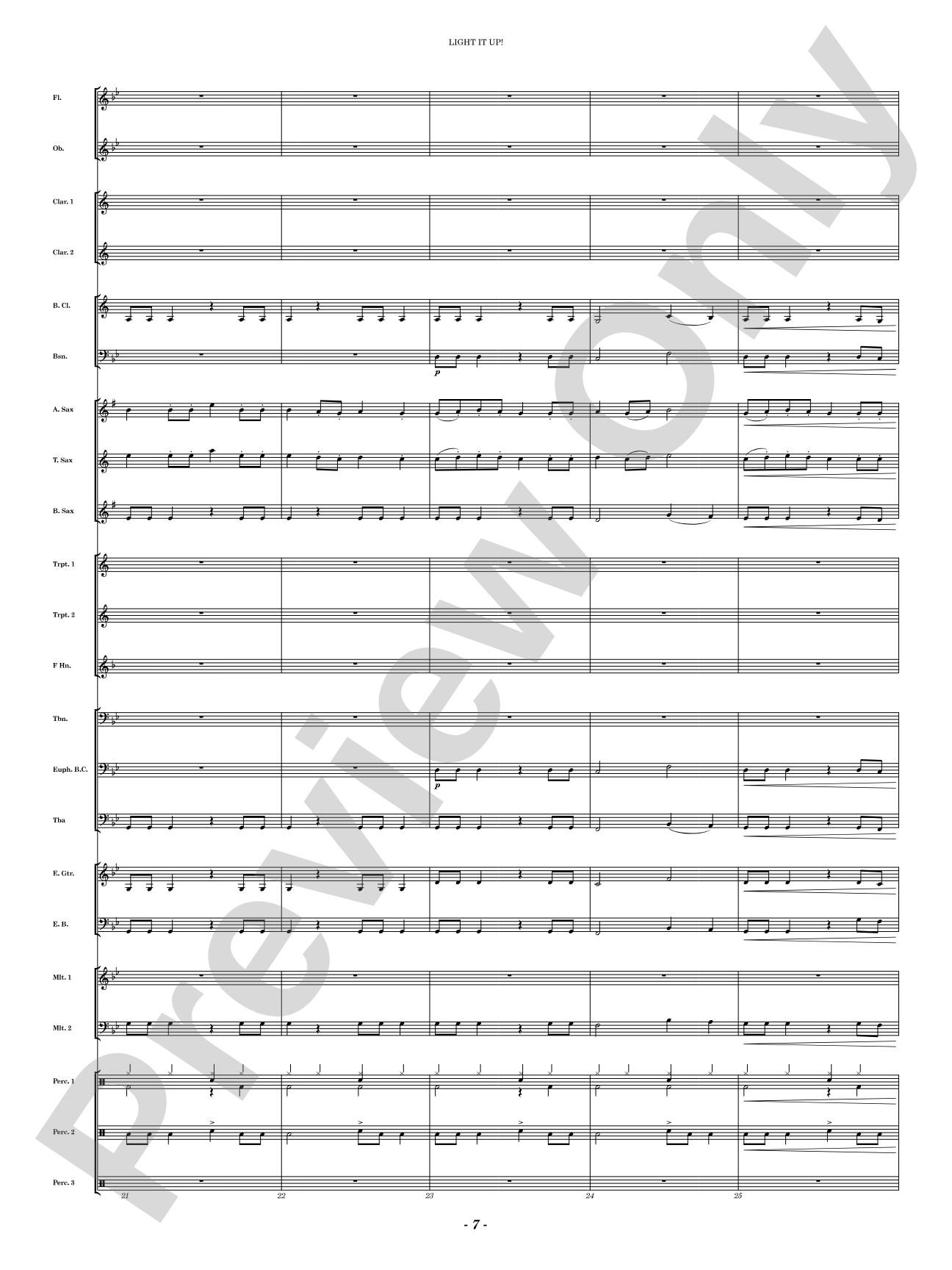 Light It Up!: Concert Band Conductor Score & Parts