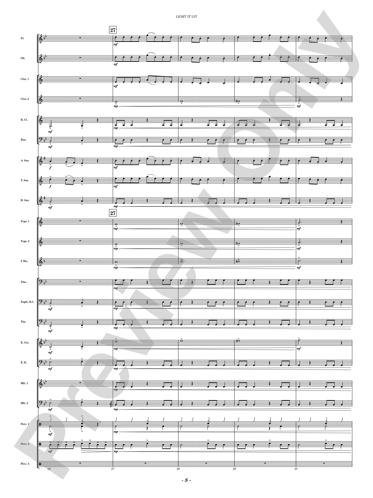 Light It Up!: Concert Band Conductor Score & Parts