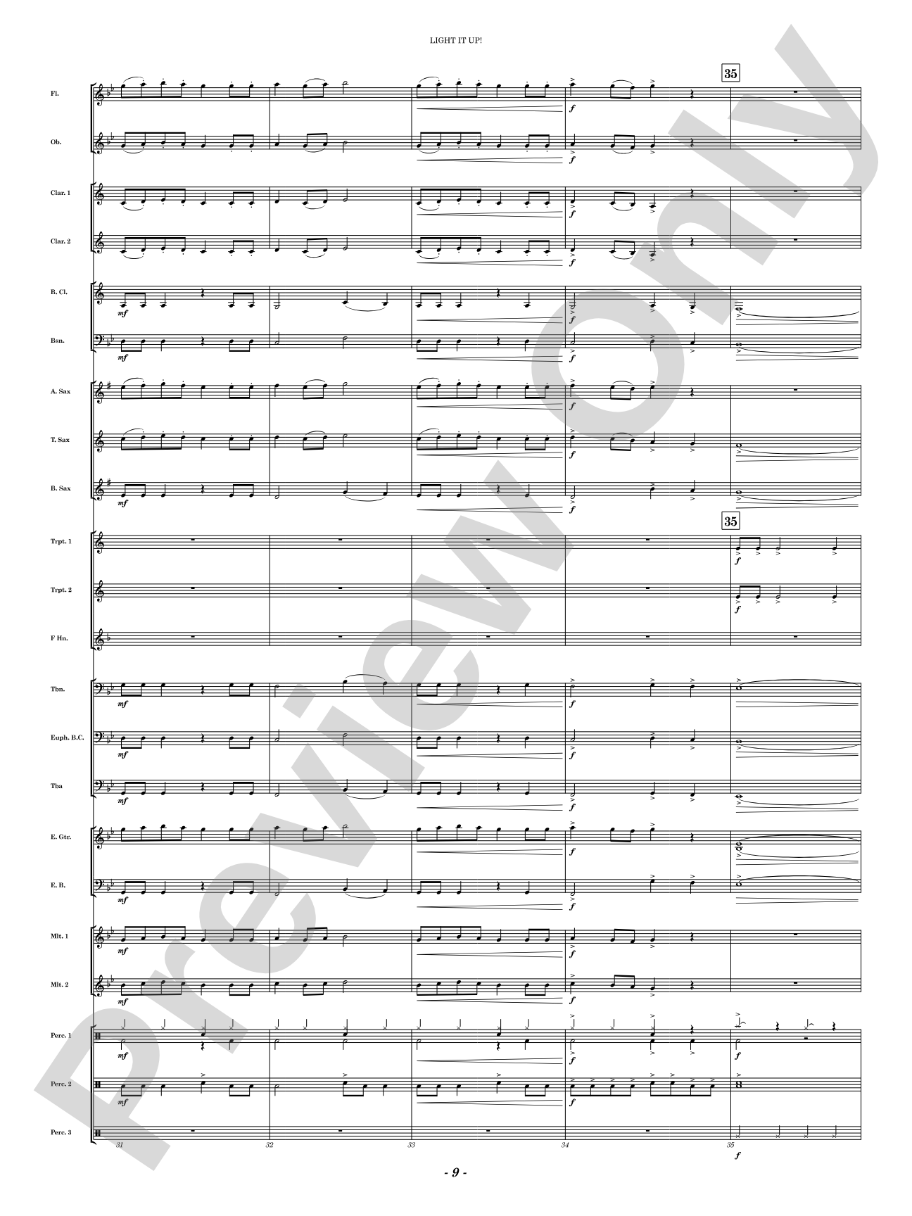 Light It Up!: Concert Band Conductor Score & Parts