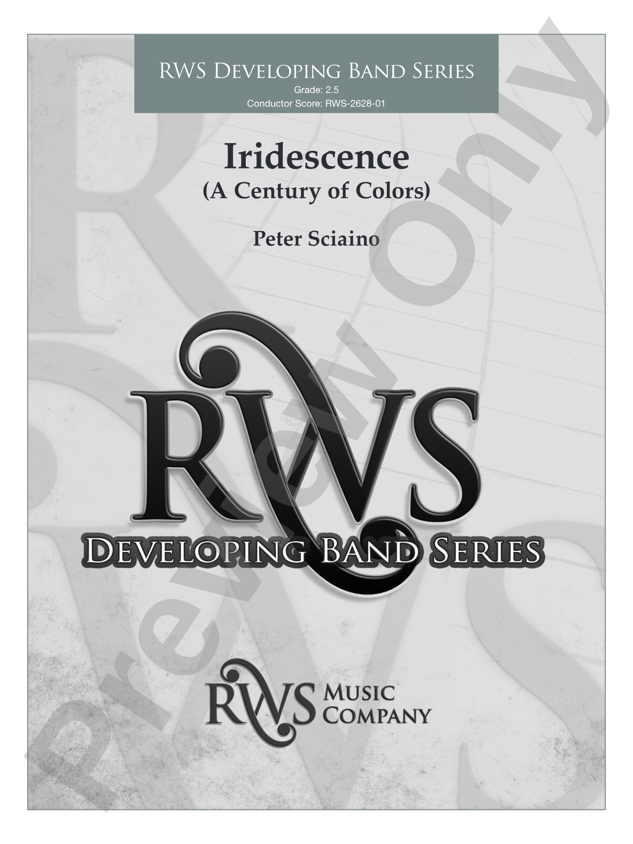 Iridescence: Concert Band Conductor Score & Parts