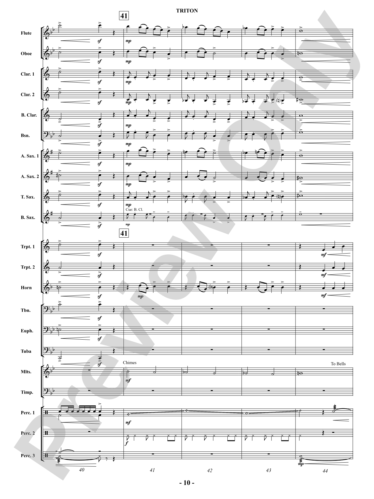 Triton: Concert Band Conductor Score & Parts