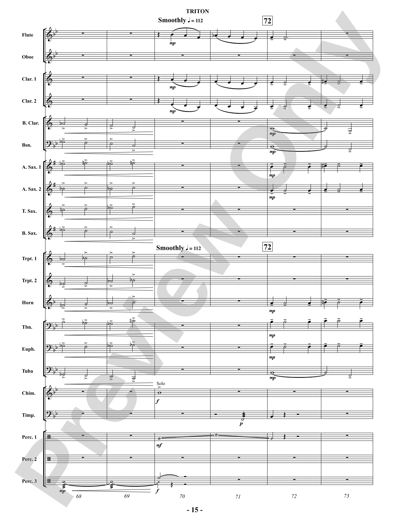 Triton: Concert Band Conductor Score & Parts