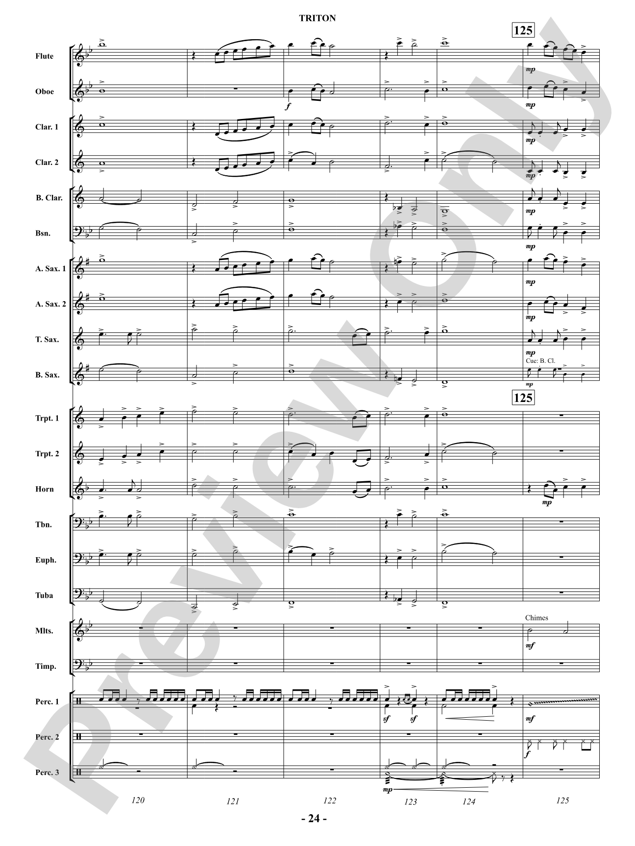 Triton: Concert Band Conductor Score & Parts