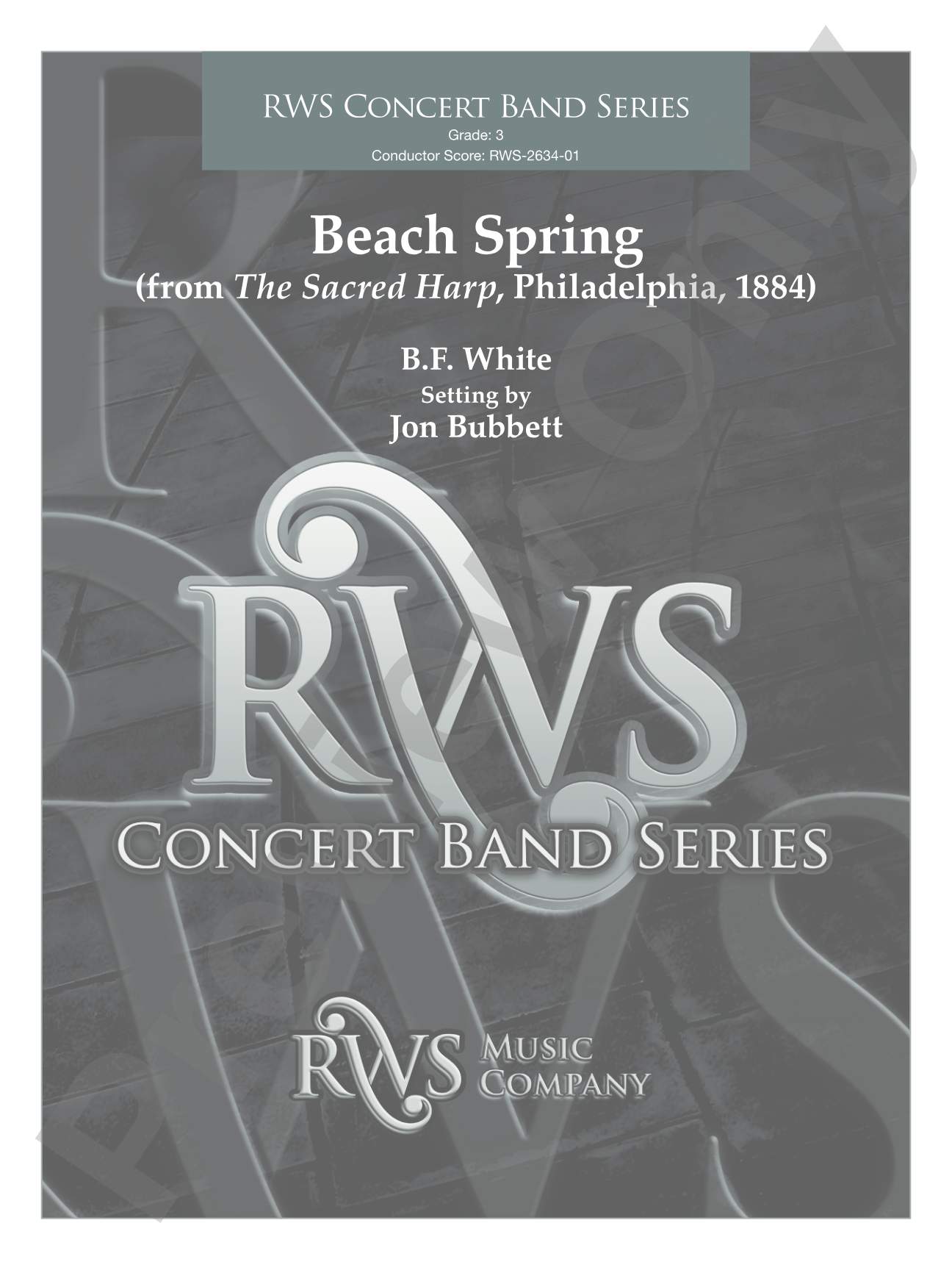 Beach Spring: Concert Band Conductor Score & Parts
