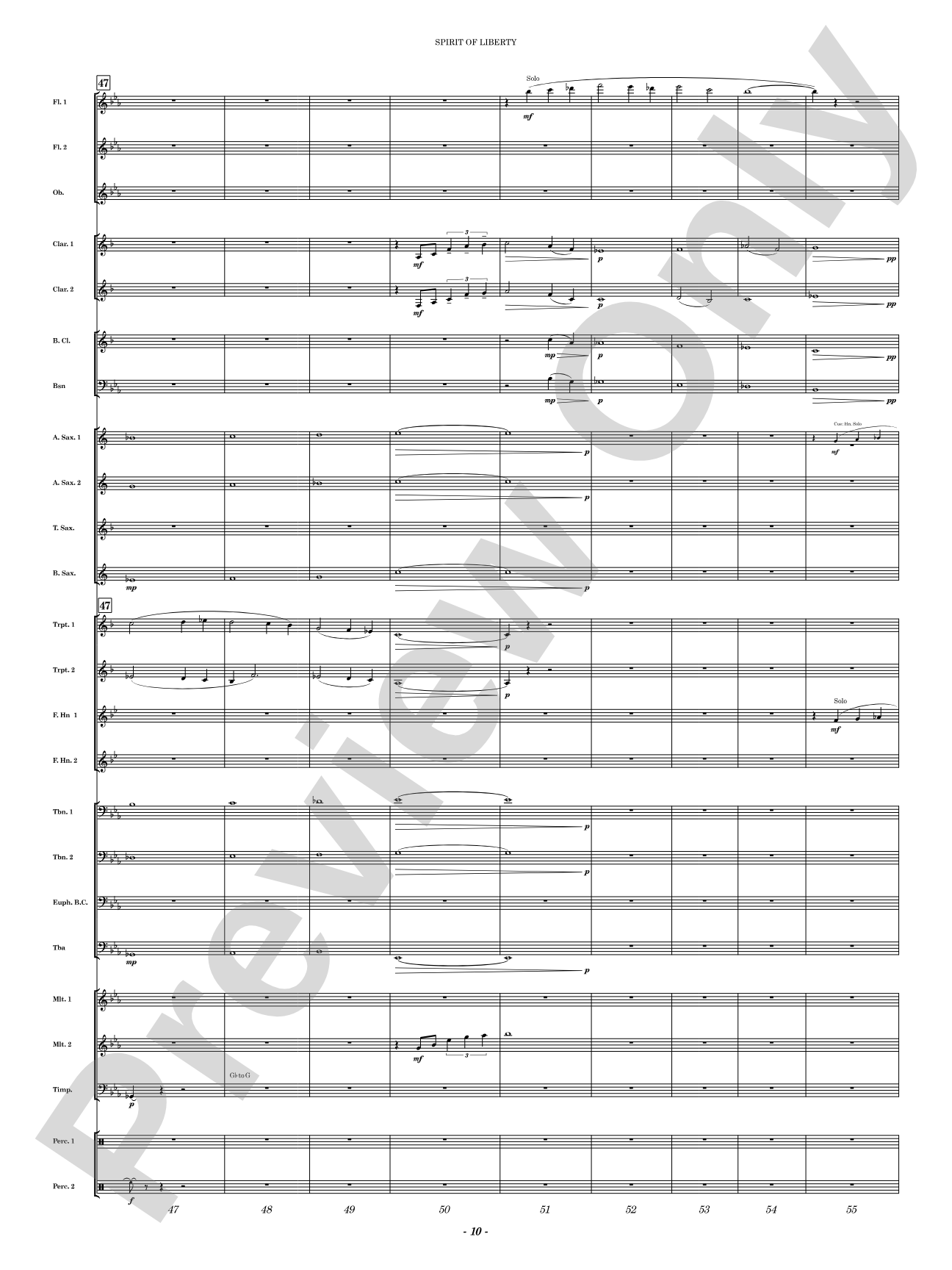 Spirit of Liberty: Concert Band Conductor Score & Parts