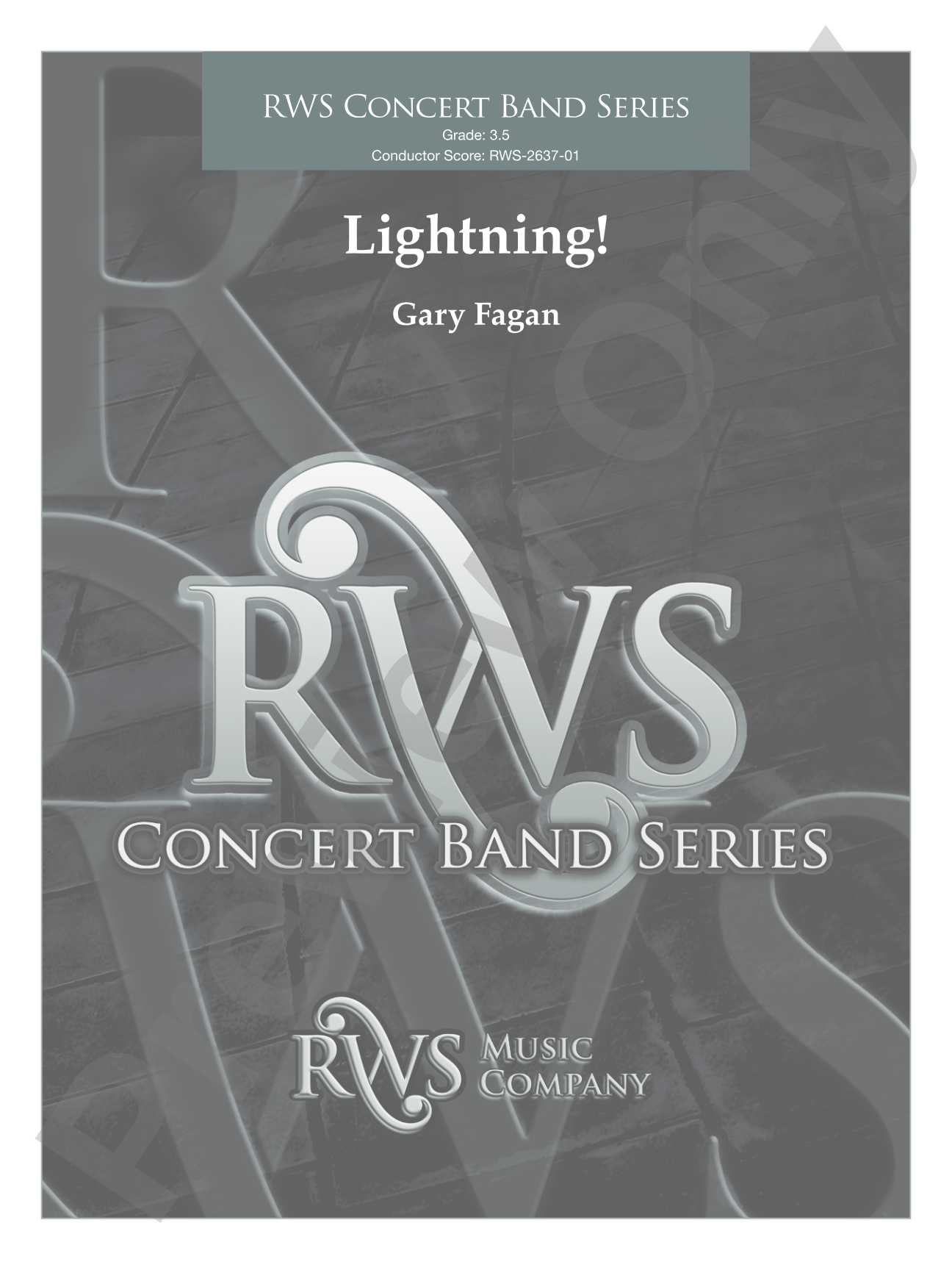 Lightning!: Concert Band Conductor Score & Parts