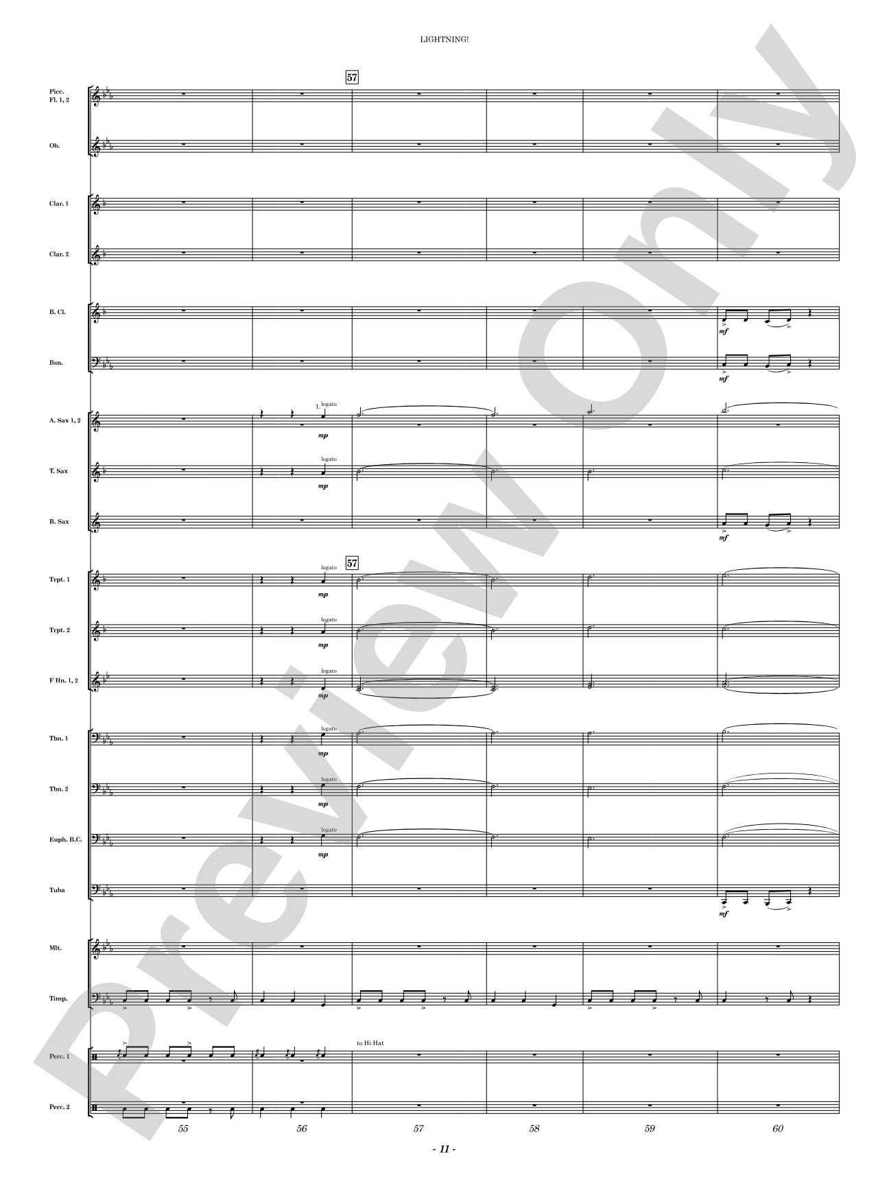 Lightning!: Concert Band Conductor Score & Parts