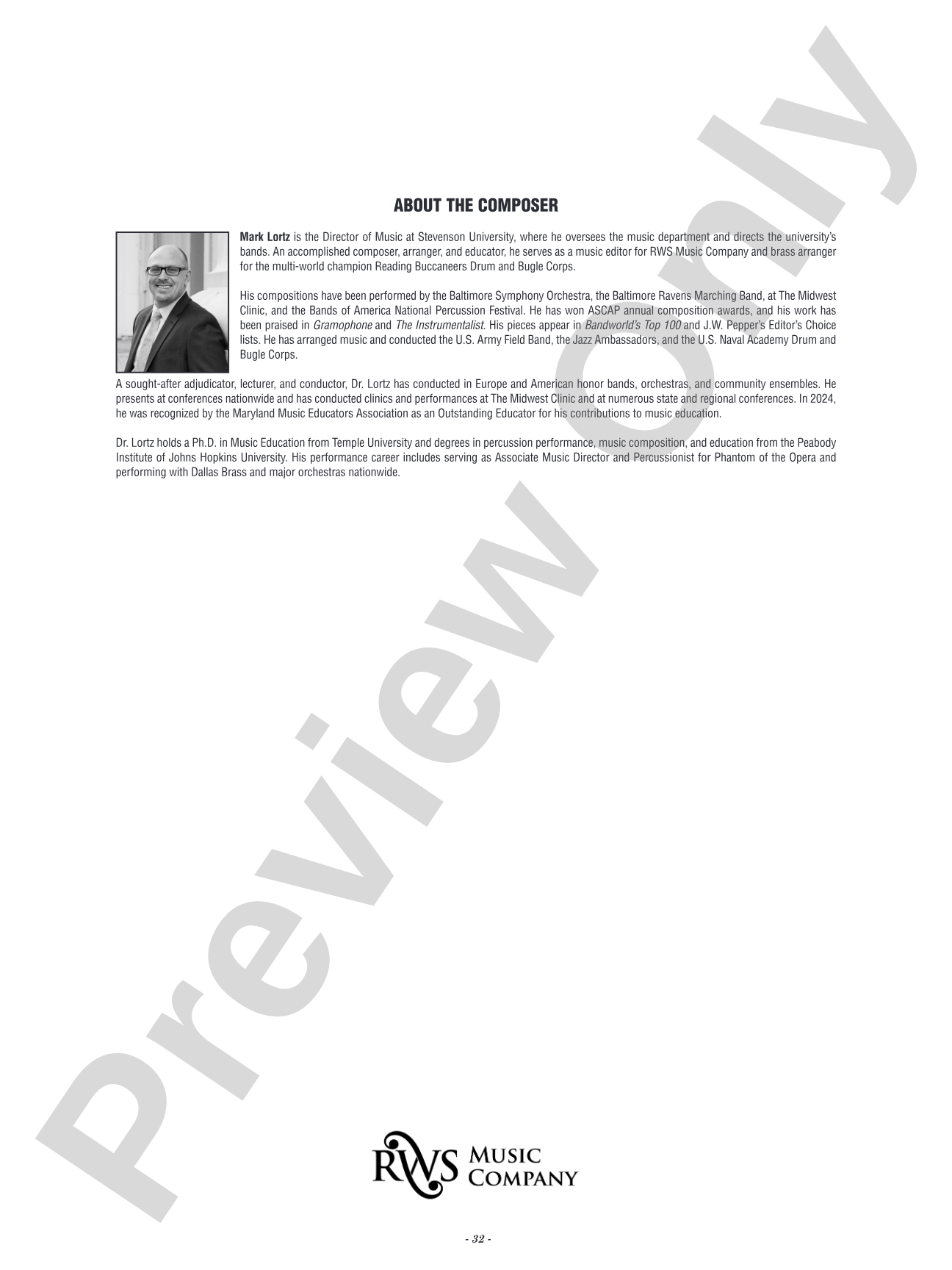 Pride Within: Concert Band Conductor Score & Parts