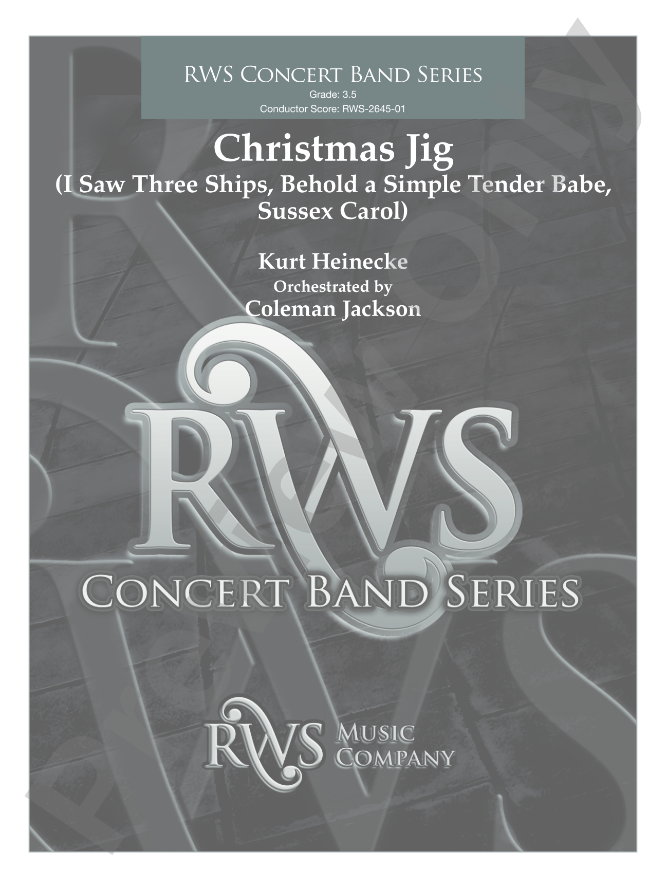 Christmas Jig: Concert Band Conductor Score & Parts