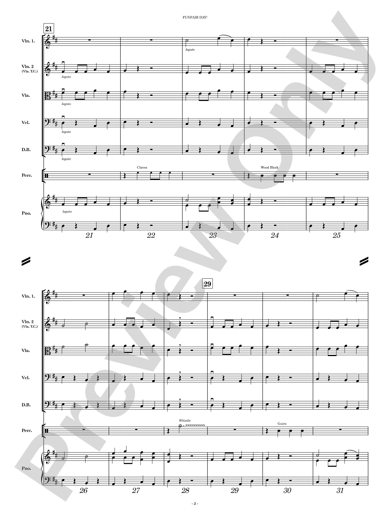 Funfair Day!: String Orchestra Conductor Score & Parts