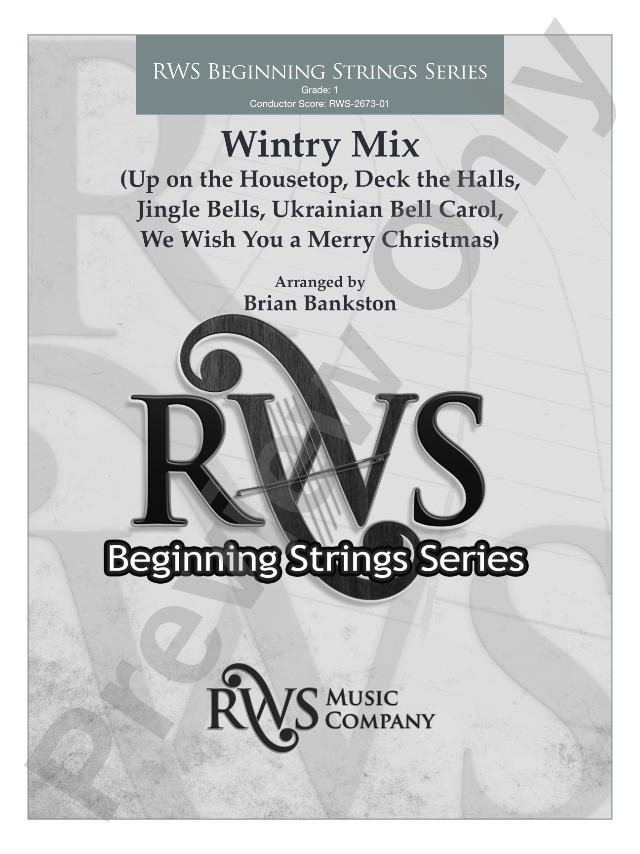 Wintry Mix: String Orchestra Conductor Score & Parts