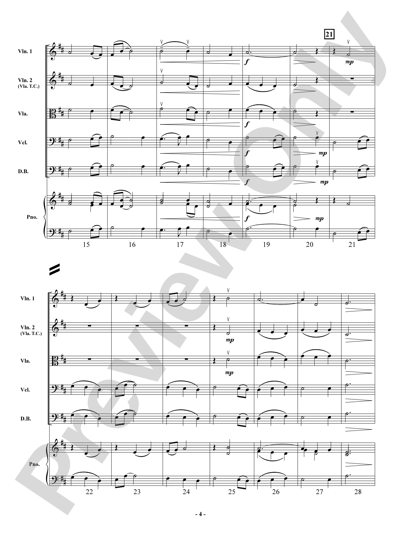 Lullaby for a Starry Night: String Orchestra Conductor Score & Parts