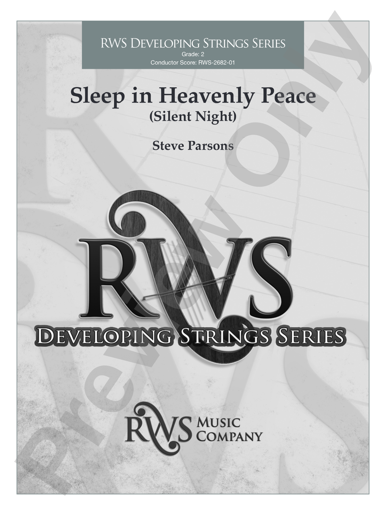 Sleep in Heavenly Peace: String Orchestra Conductor Score & Parts