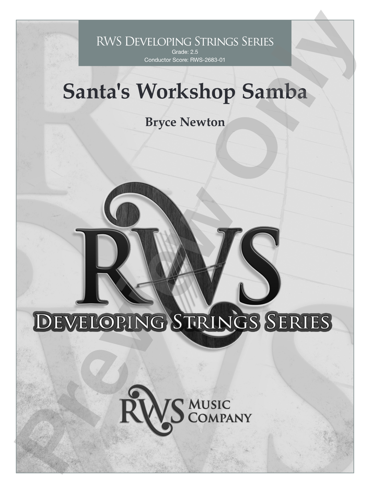 Santa's Workshop Samba: String Orchestra Conductor Score & Parts