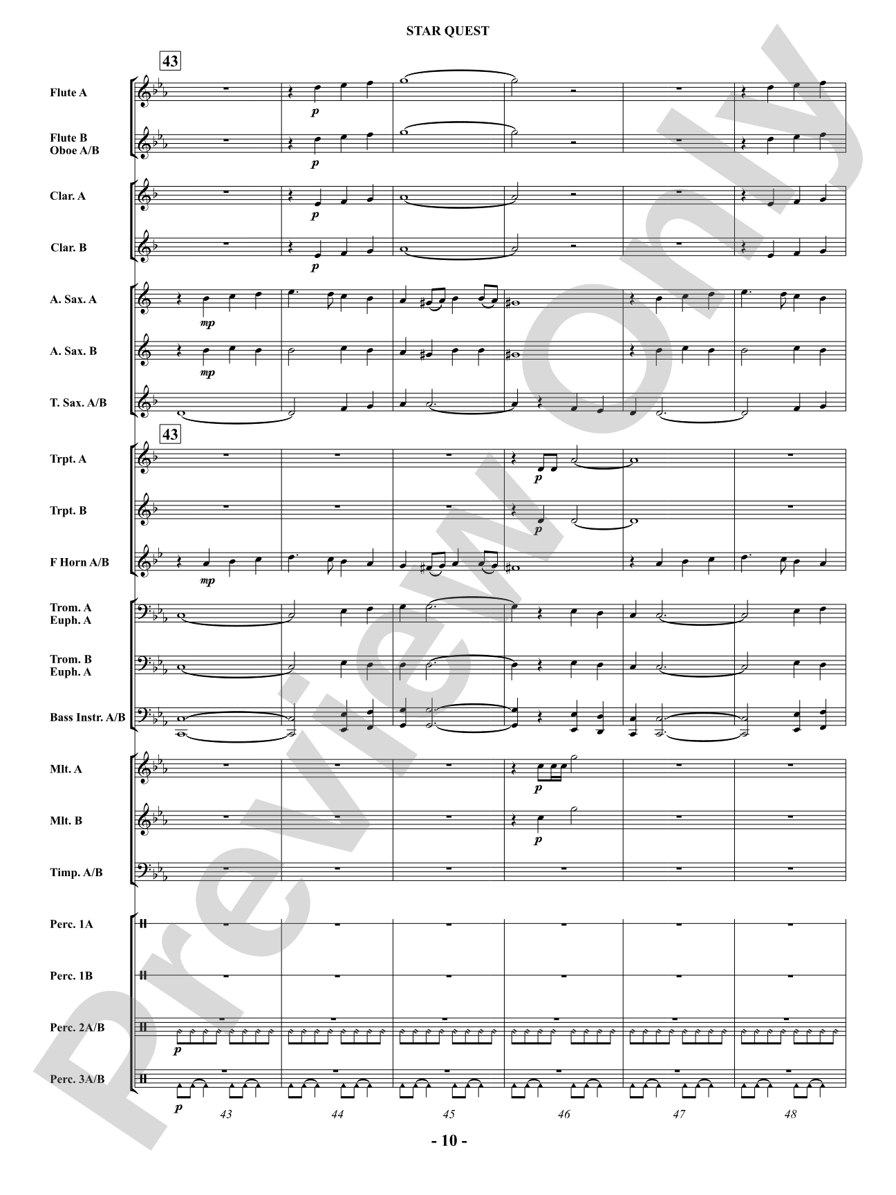 Star Quest: Concert Band Conductor Score & Parts