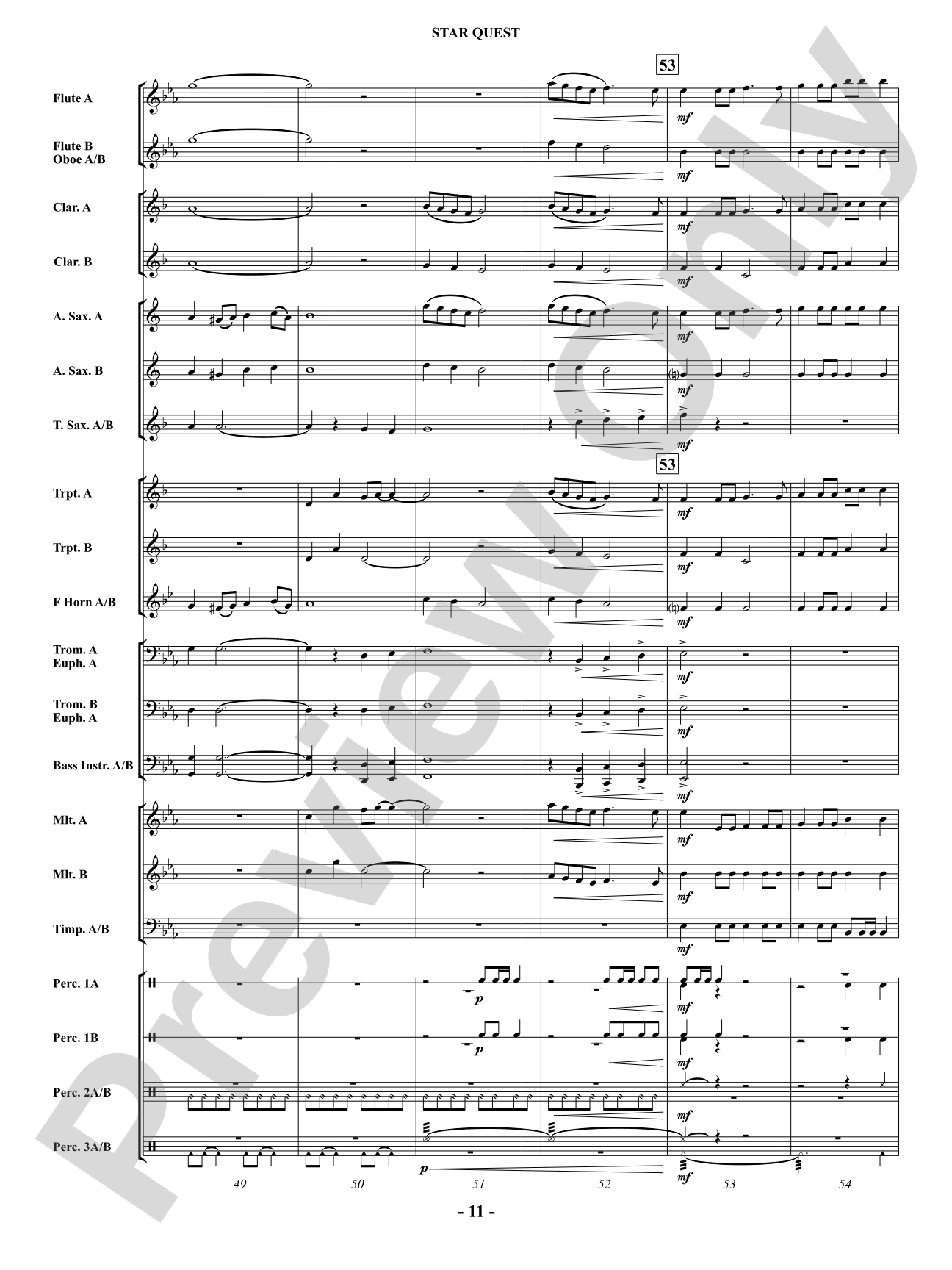 Star Quest: Concert Band Conductor Score & Parts