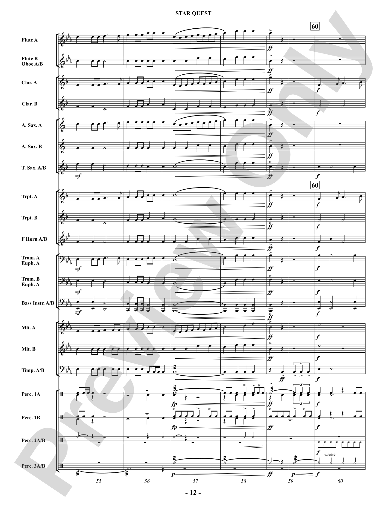 Star Quest: Concert Band Conductor Score & Parts