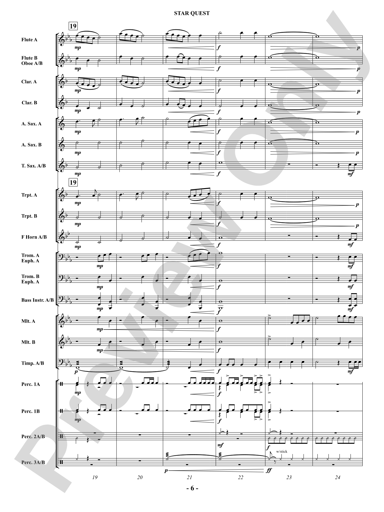 Star Quest: Concert Band Conductor Score & Parts