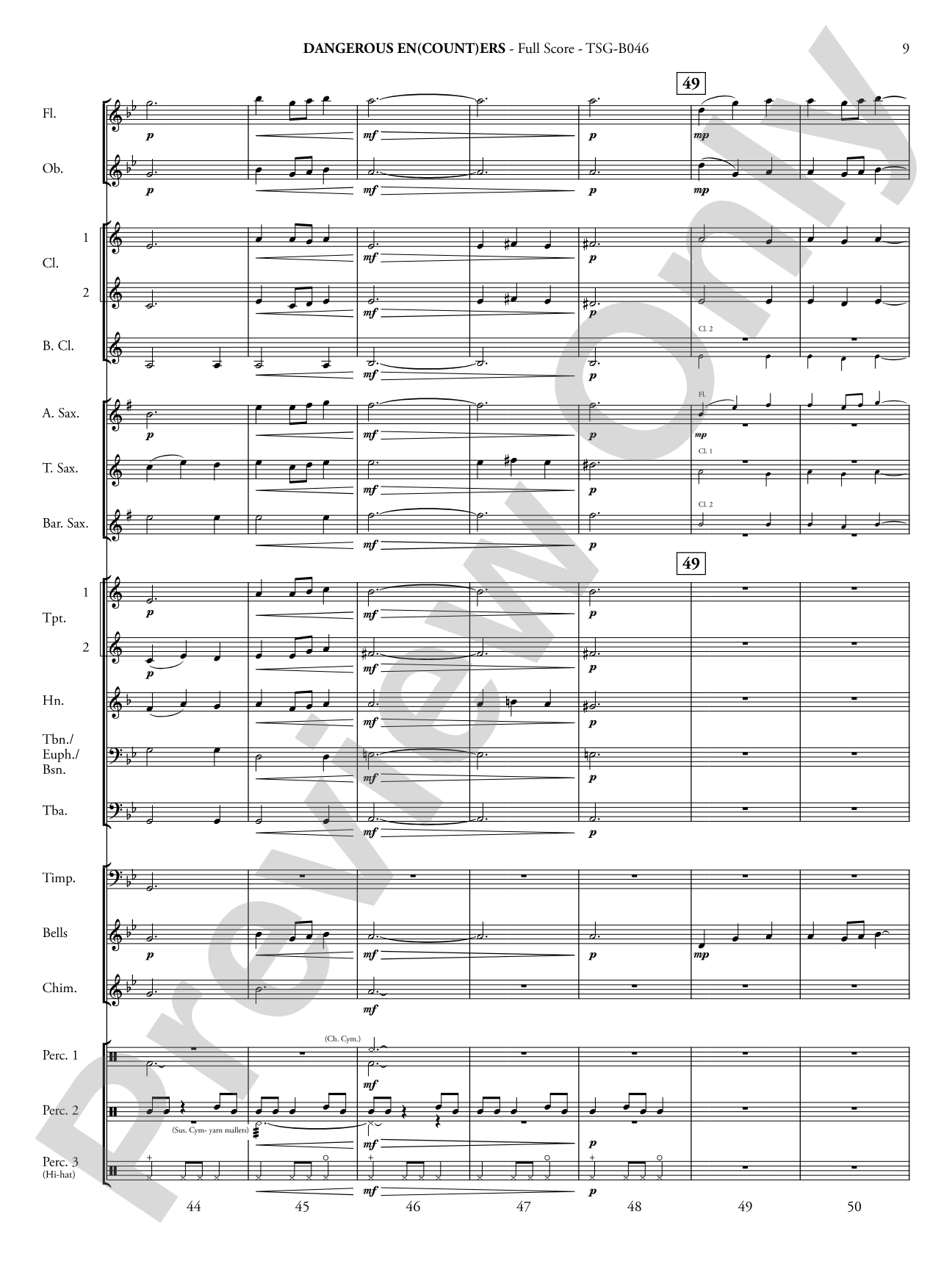Dangerous En(count)ers: Concert Band Conductor Score & Parts