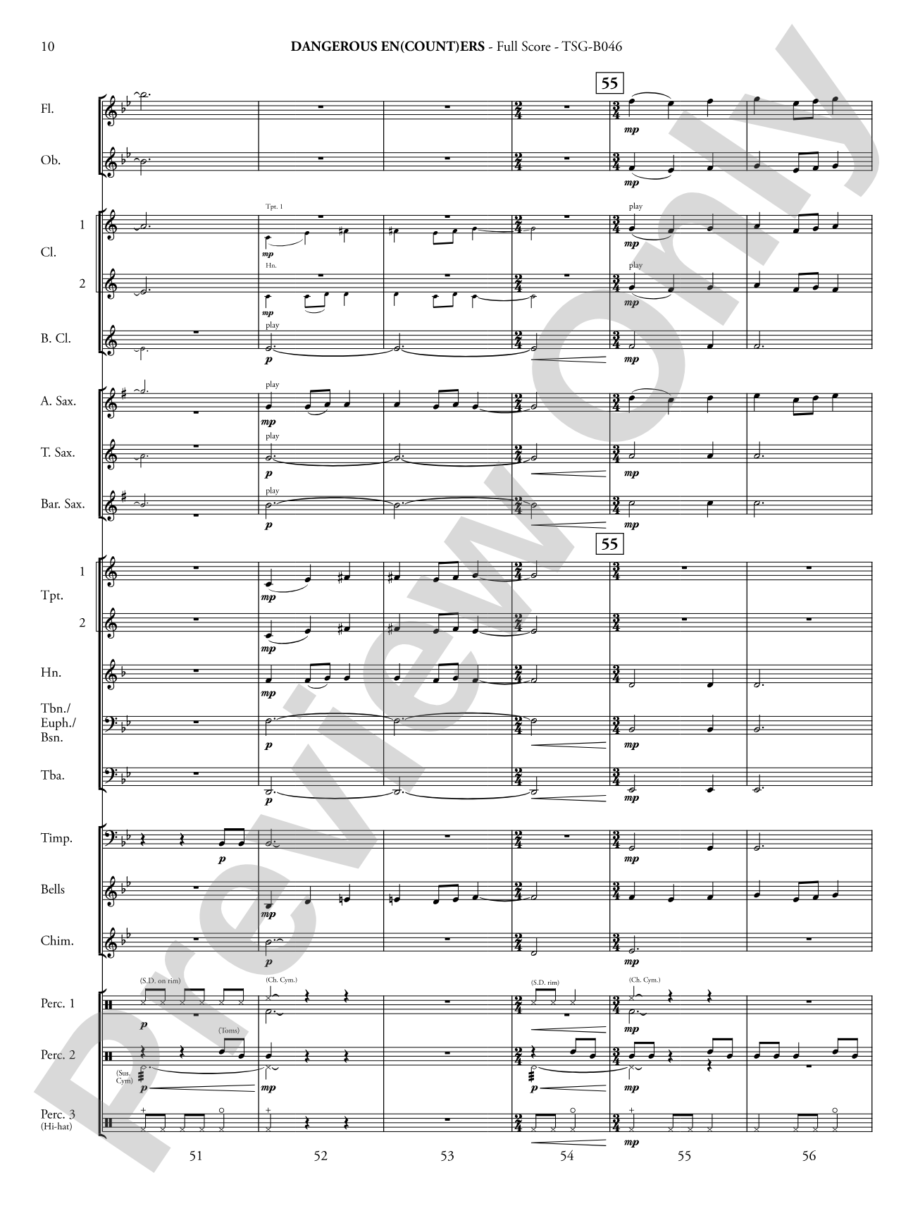 Dangerous En(count)ers: Concert Band Conductor Score & Parts