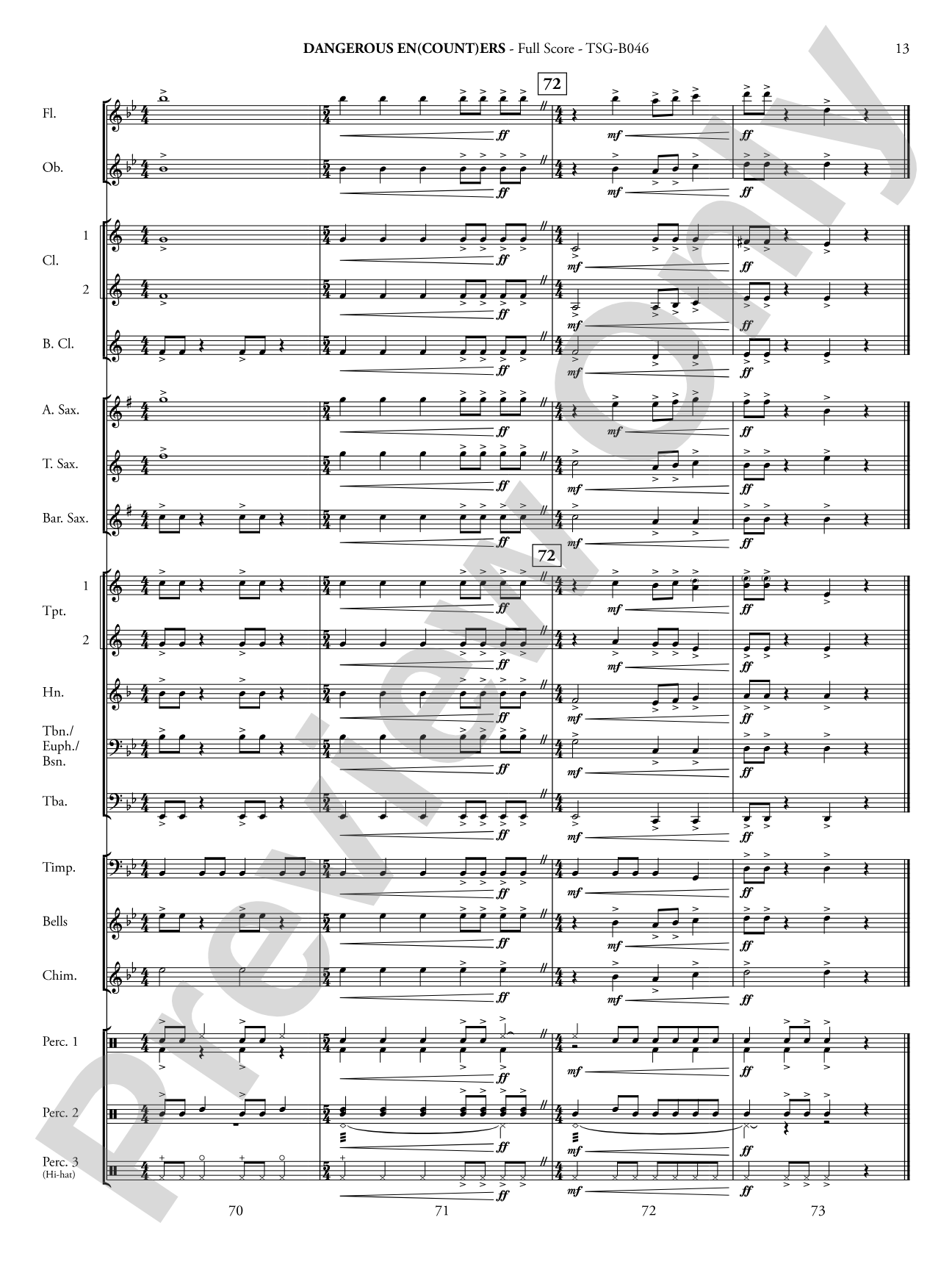 Dangerous En(count)ers: Concert Band Conductor Score & Parts