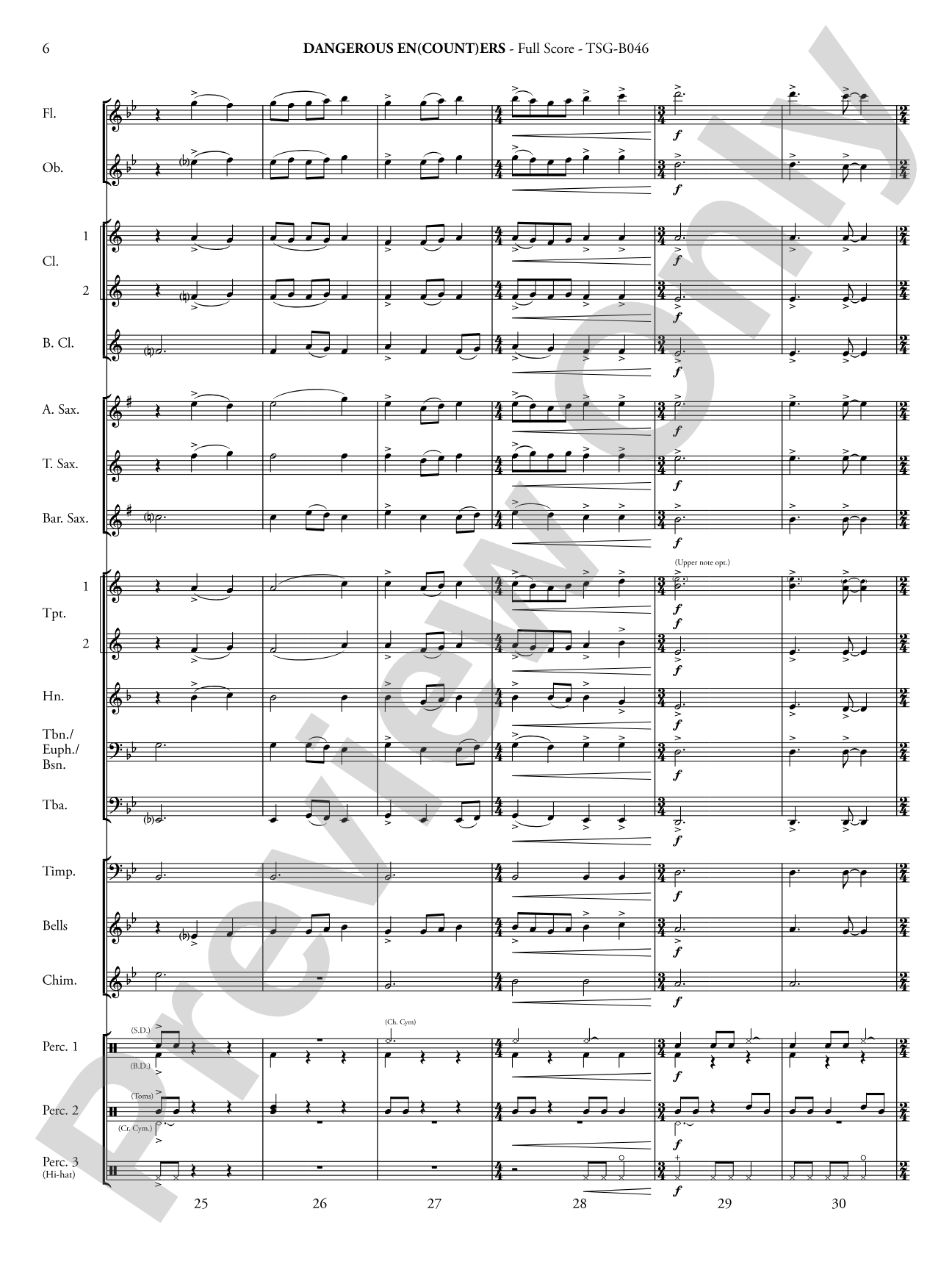 Dangerous En(count)ers: Concert Band Conductor Score & Parts