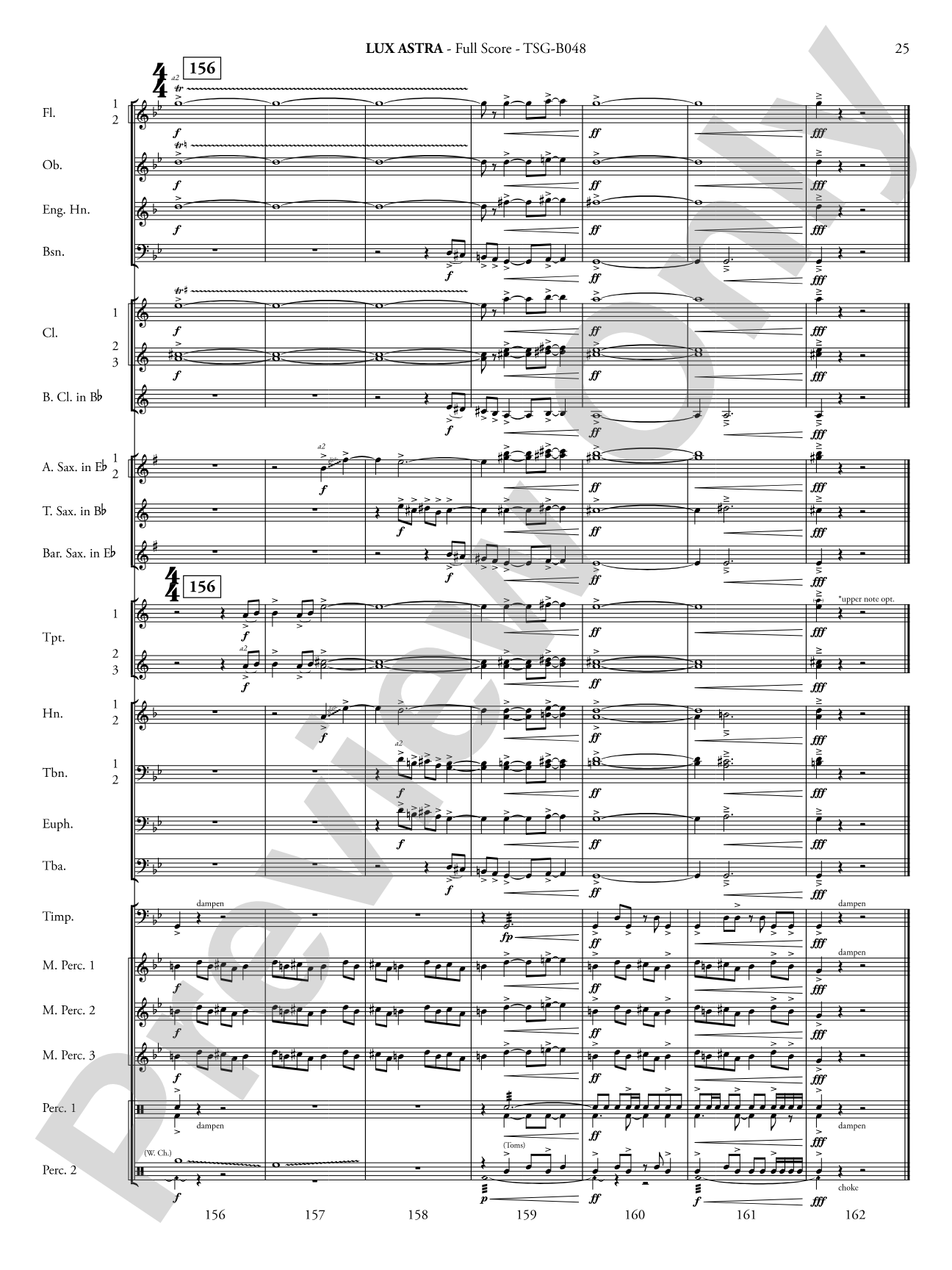 Lux Astra: Concert Band Conductor Score & Parts