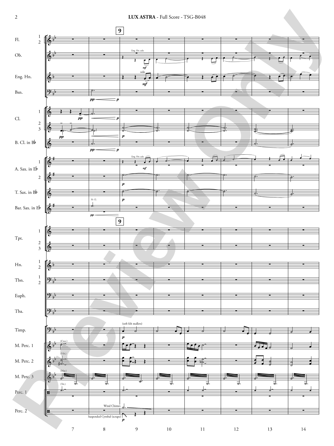 Lux Astra: Concert Band Conductor Score & Parts