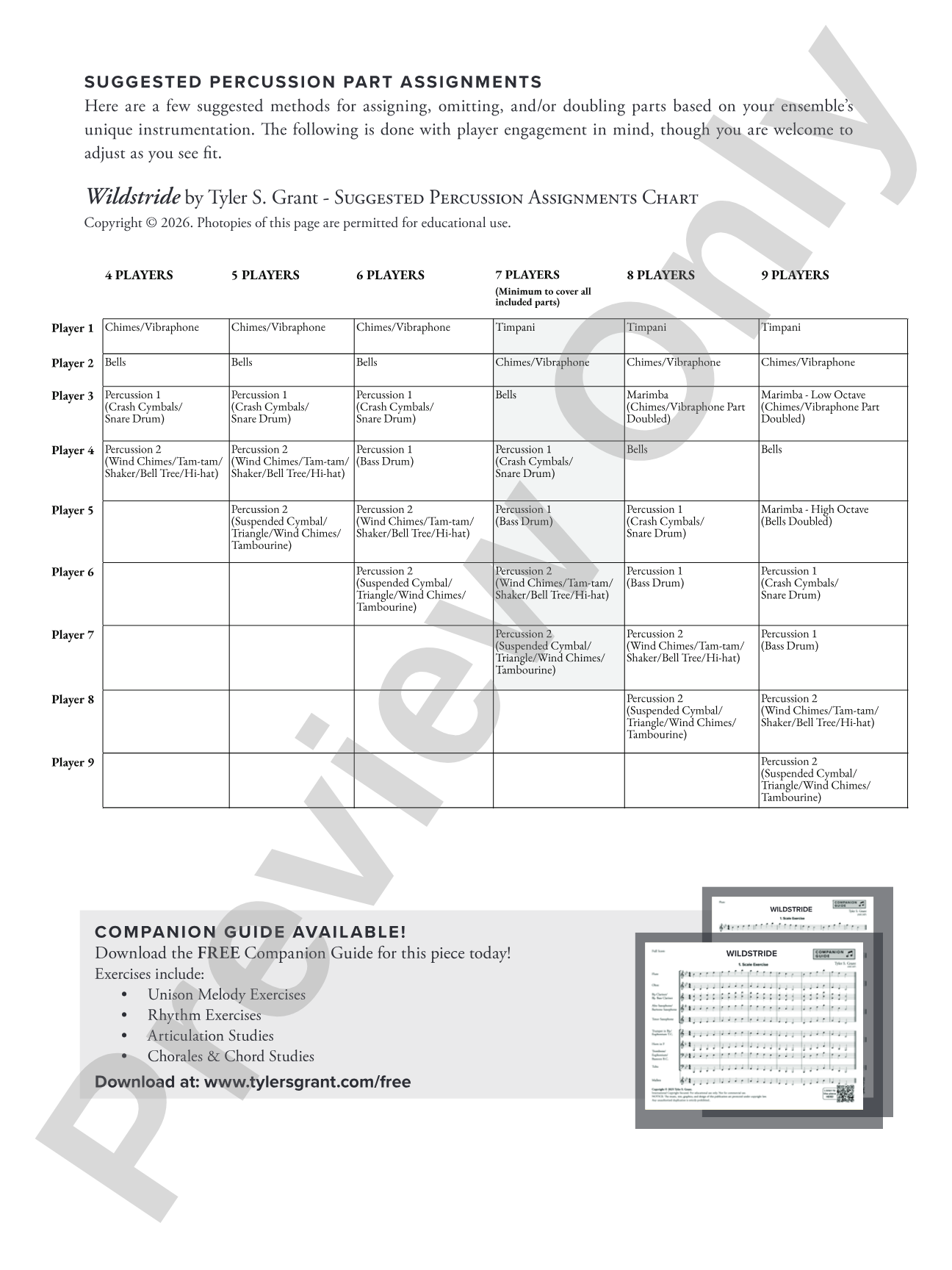 Wildstride: Concert Band Conductor Score & Parts