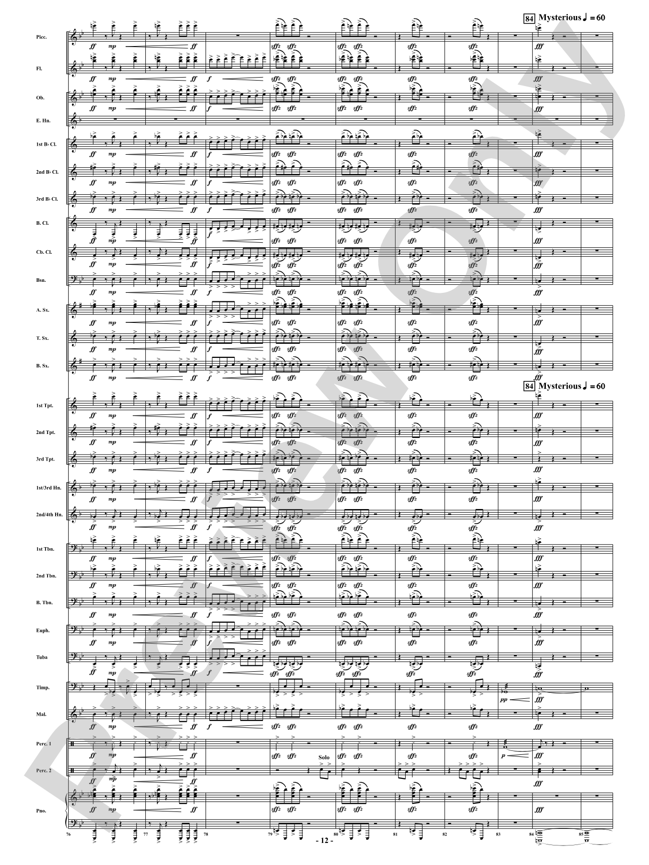 Aces - For Those Who Command the Skies: Concert Band Conductor Score & Parts
