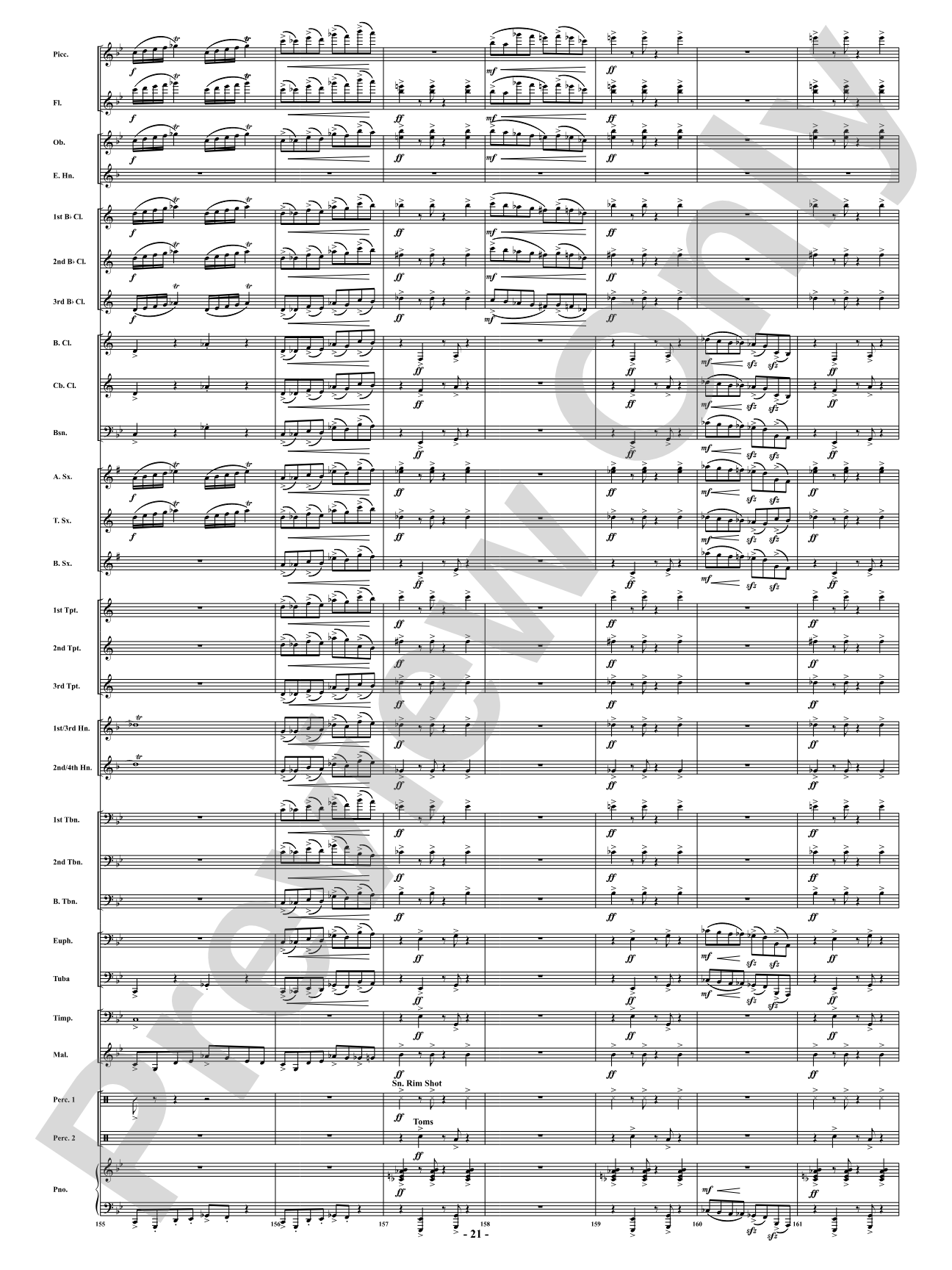 Aces - For Those Who Command the Skies: Concert Band Conductor Score & Parts