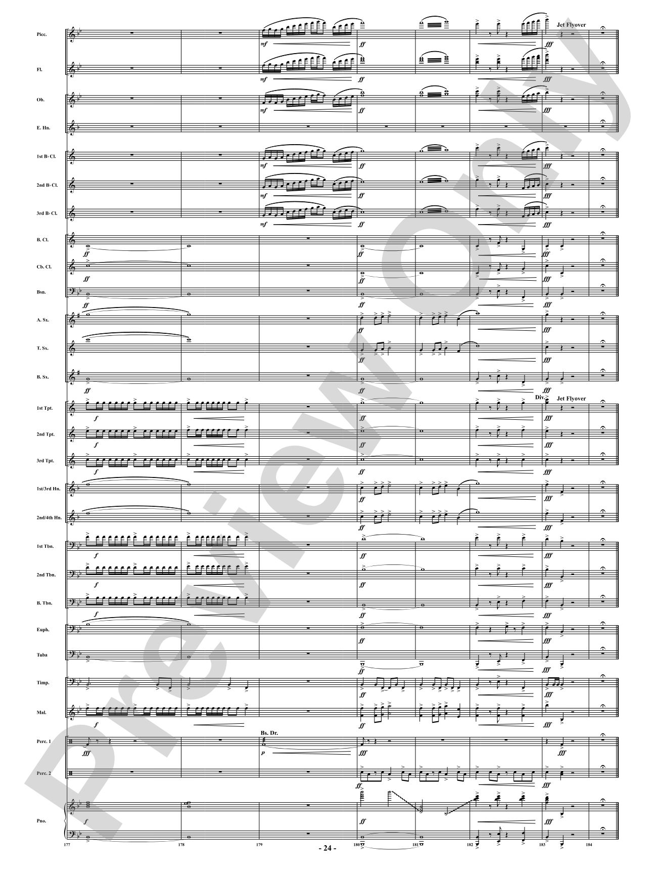 Aces - For Those Who Command the Skies: Concert Band Conductor Score & Parts