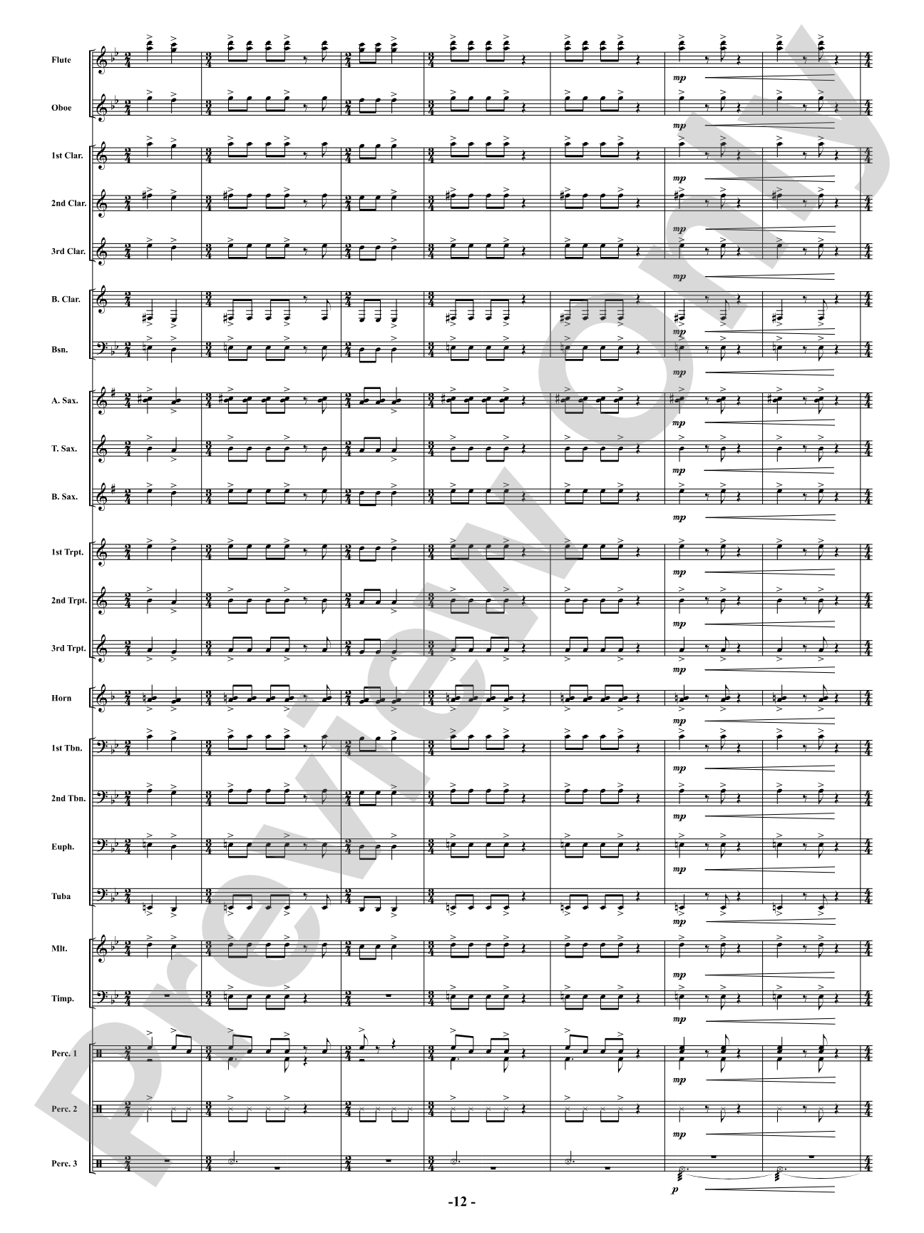 Full Throttle: Concert Band Conductor Score & Parts