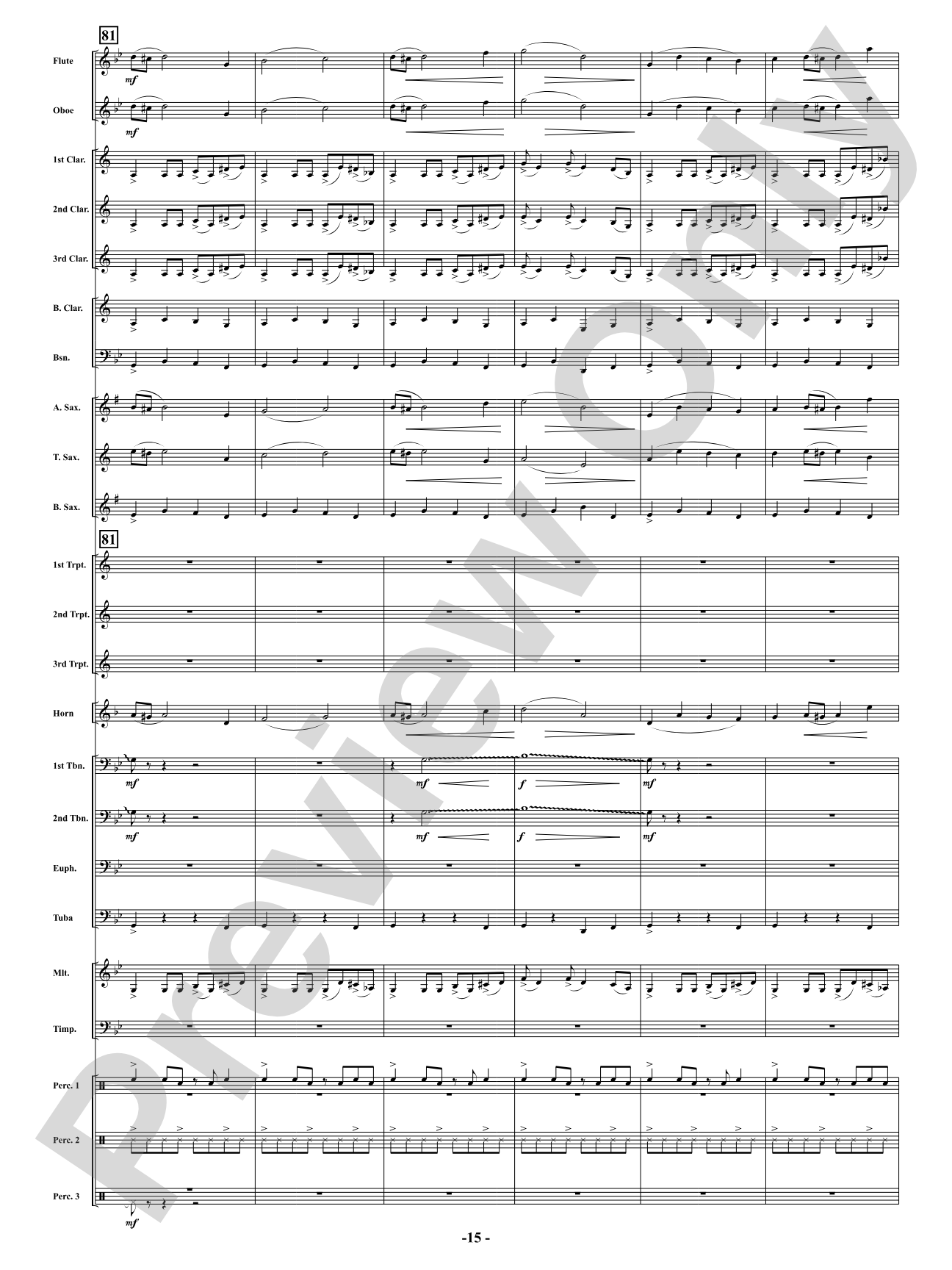 Full Throttle: Concert Band Conductor Score & Parts