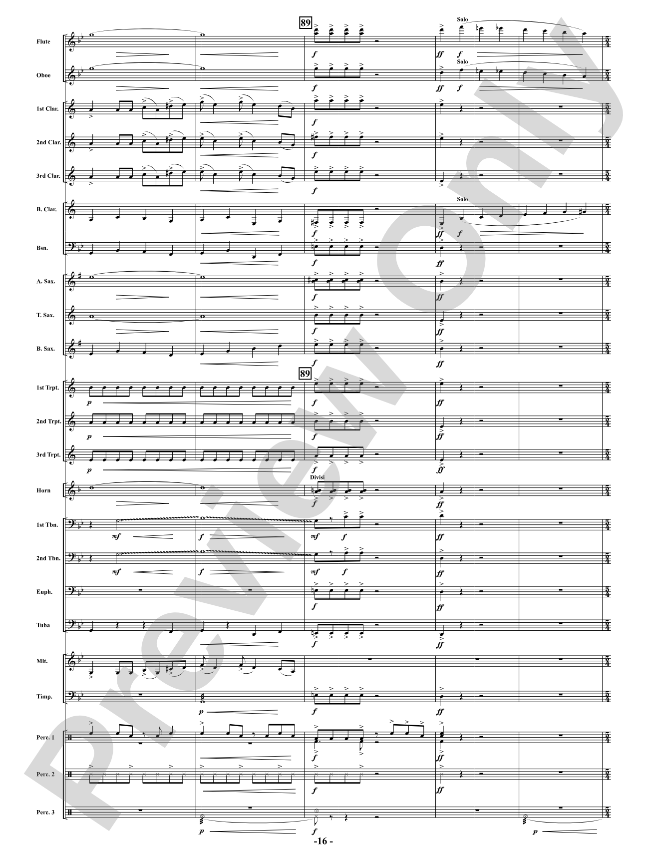 Full Throttle: Concert Band Conductor Score & Parts